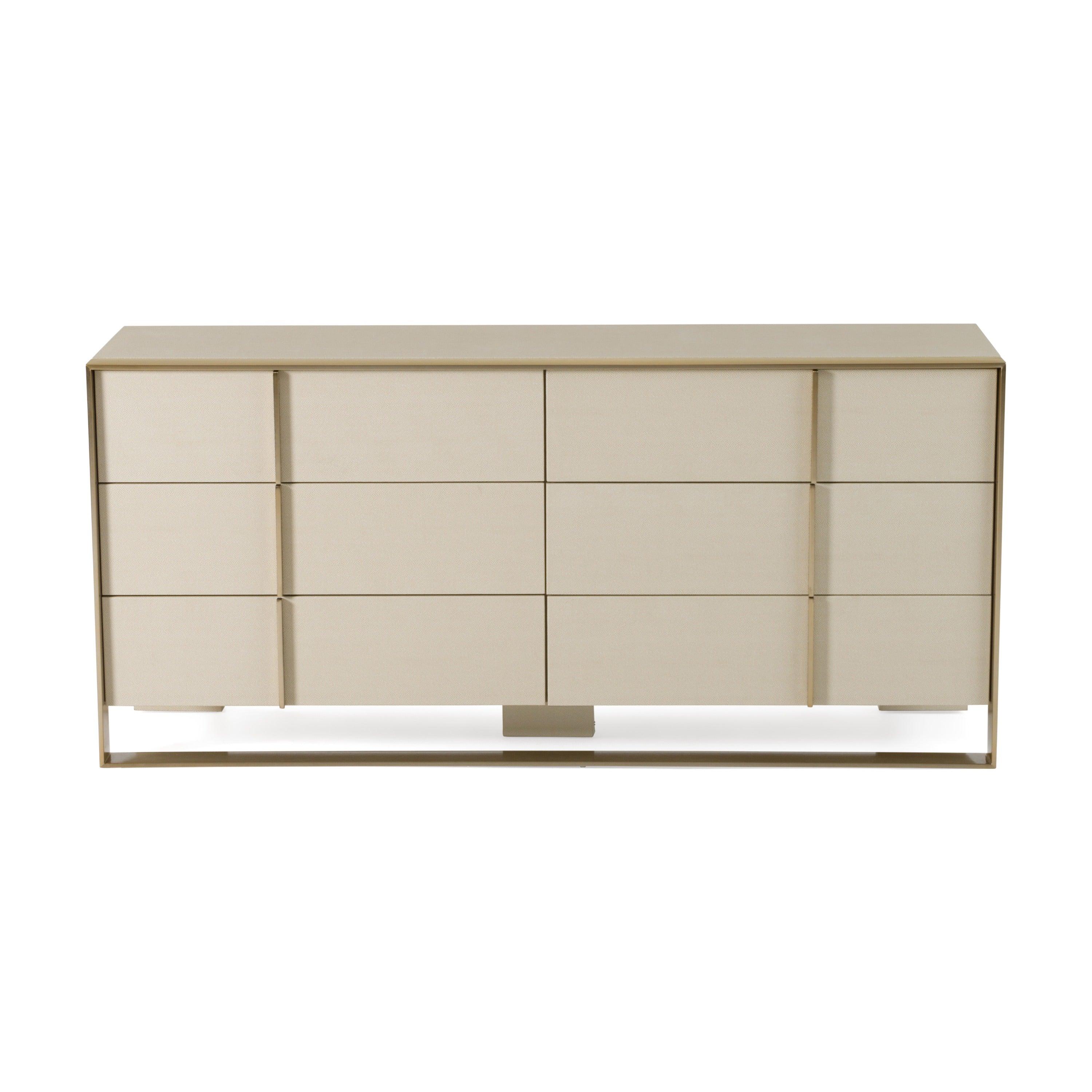 Cartier Modern Shagreen and Brushed Dresser