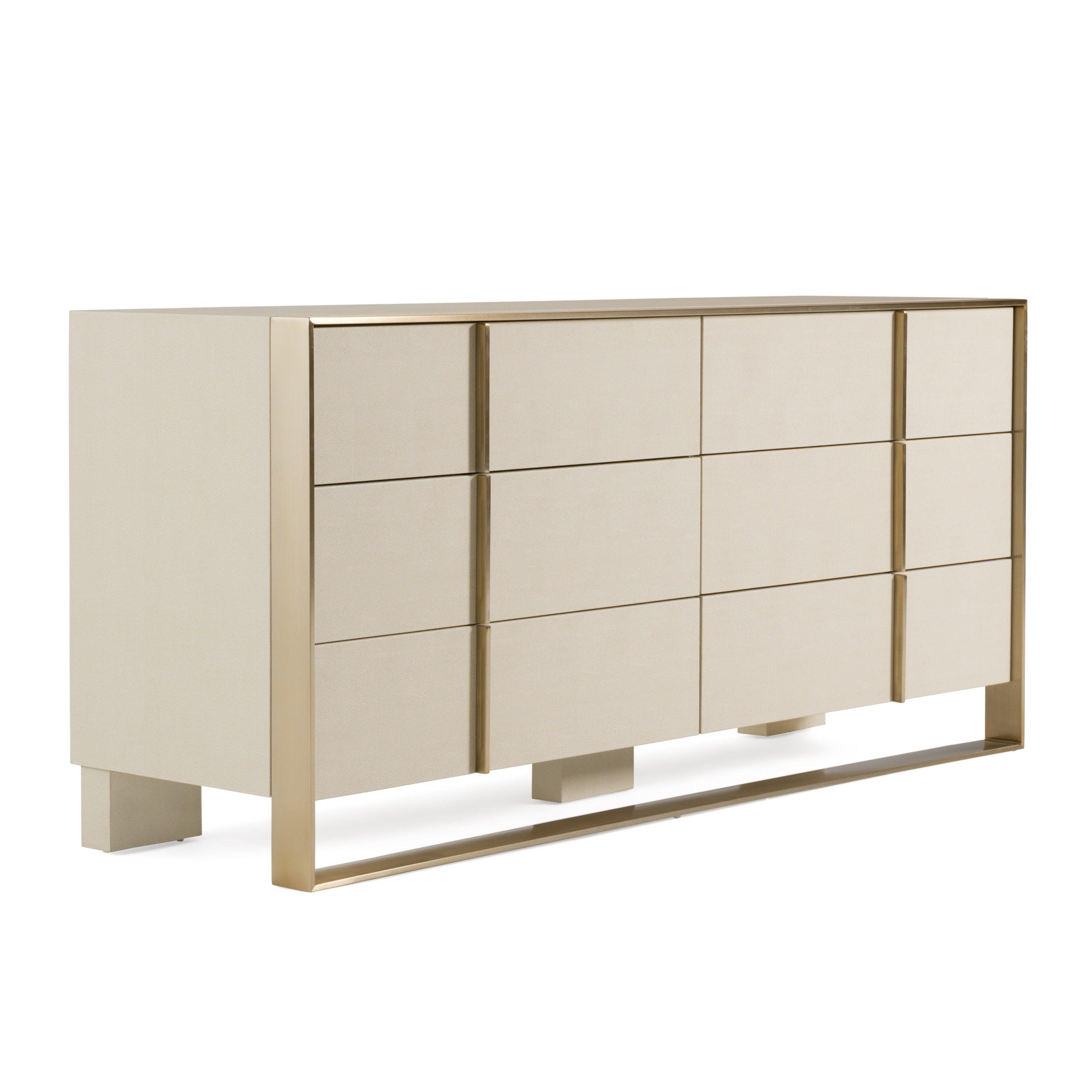 Cartier Modern Shagreen and Brushed Dresser