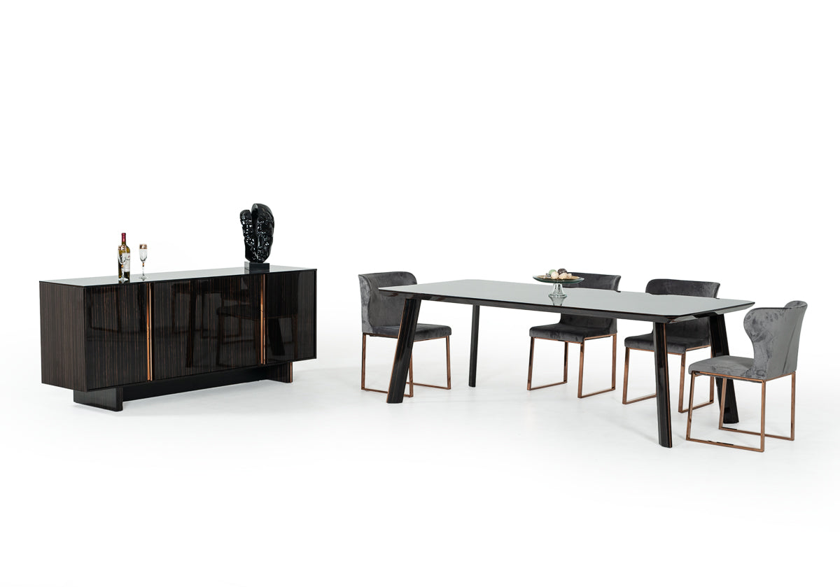 Chadwick Modern Rosegold Dining Table