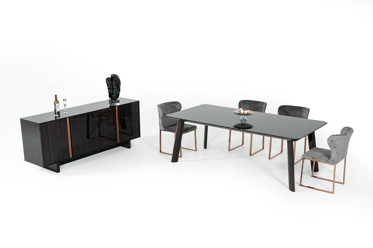 Chadwick Modern Rosegold Dining Table