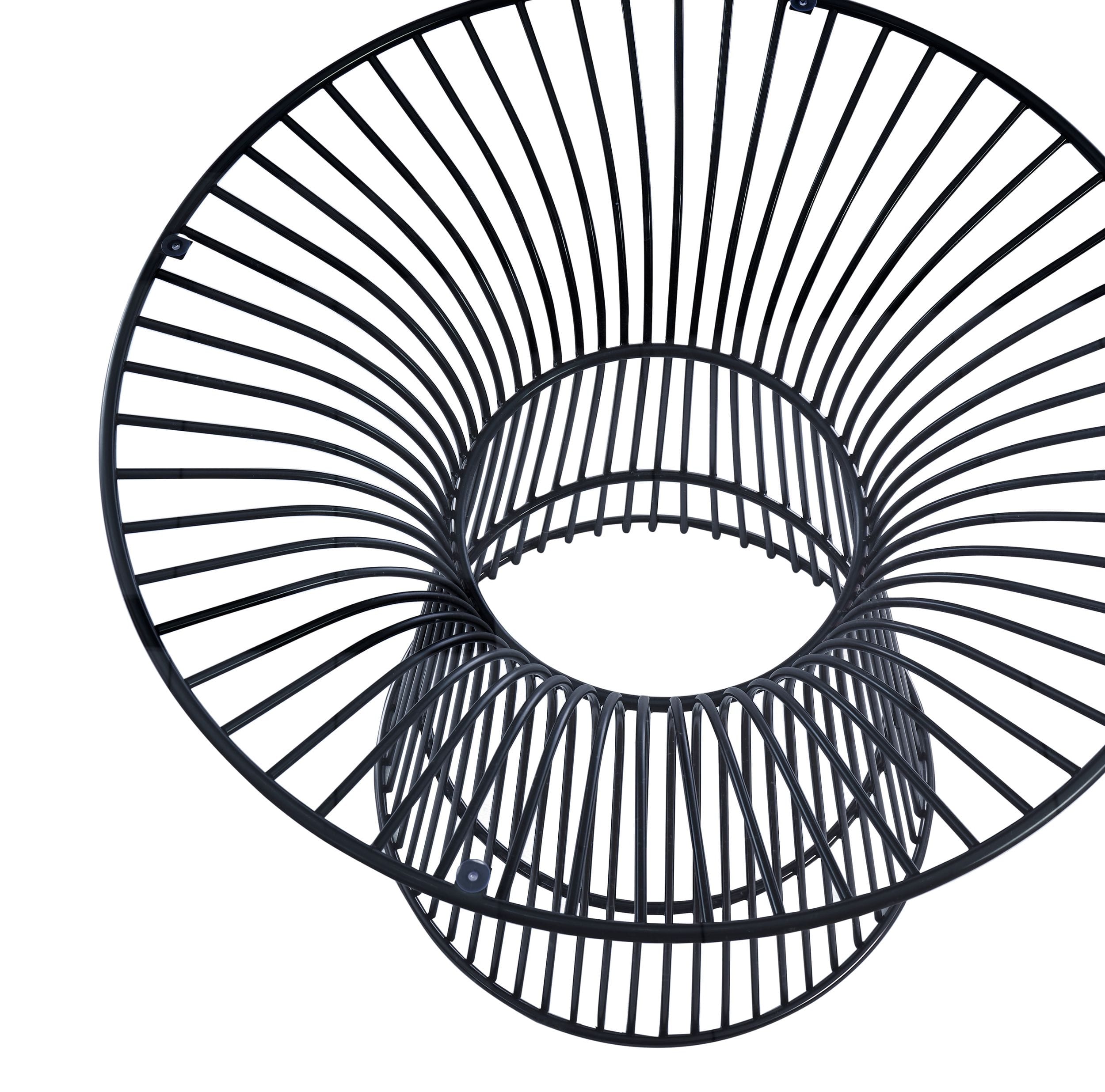 Chandler - Modern Round Glass and Stainless Steel Dining Table