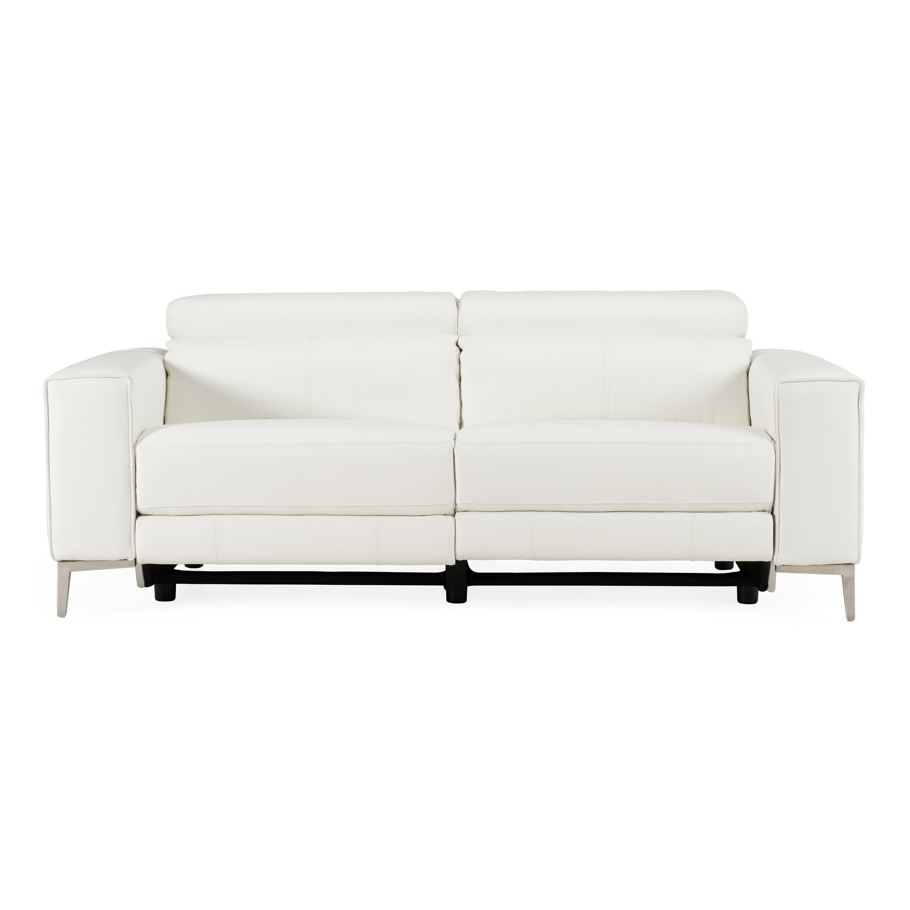Chignik Modern Leather Sofa w/ 2 Recliners
