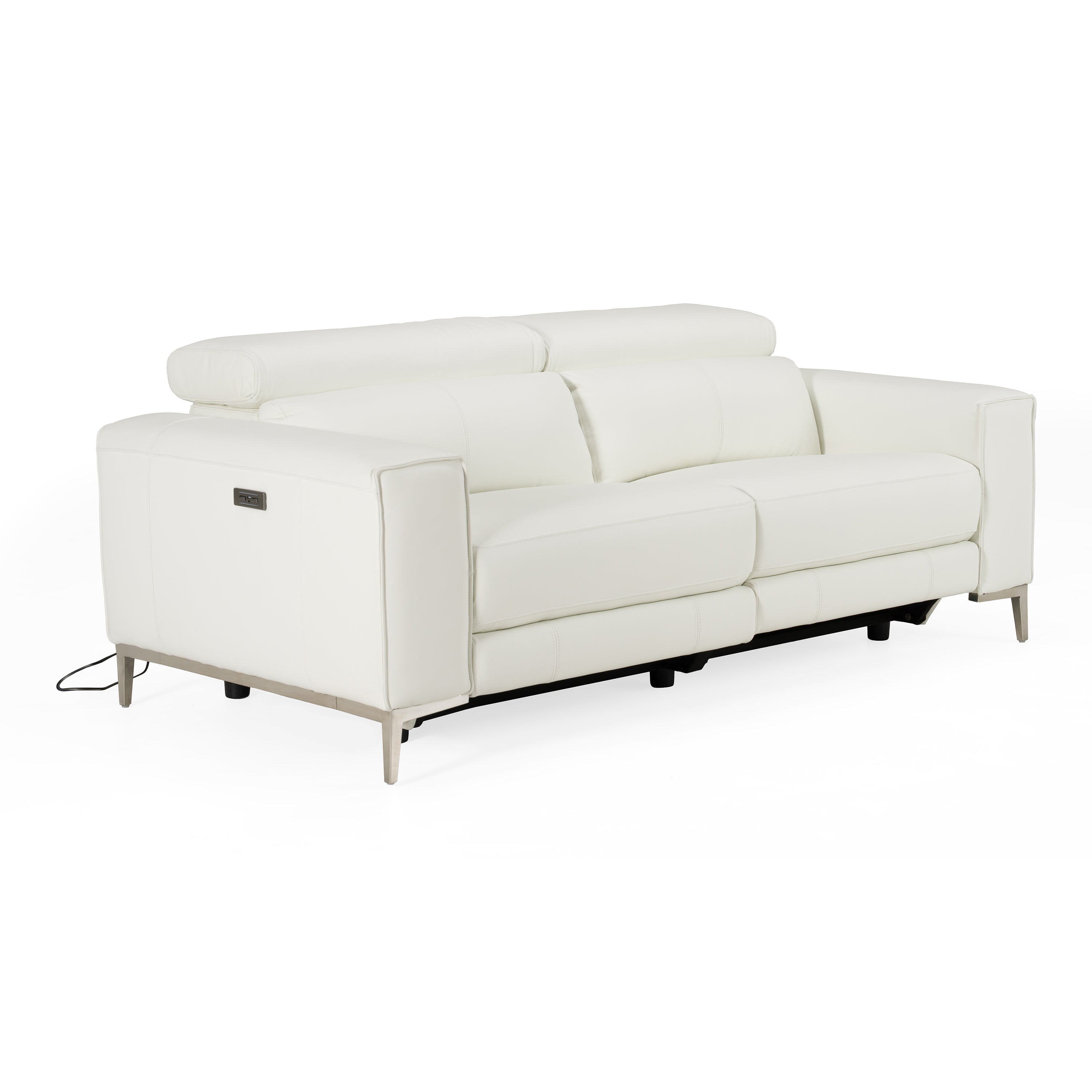 Chignik Modern Leather Sofa w/ 2 Recliners