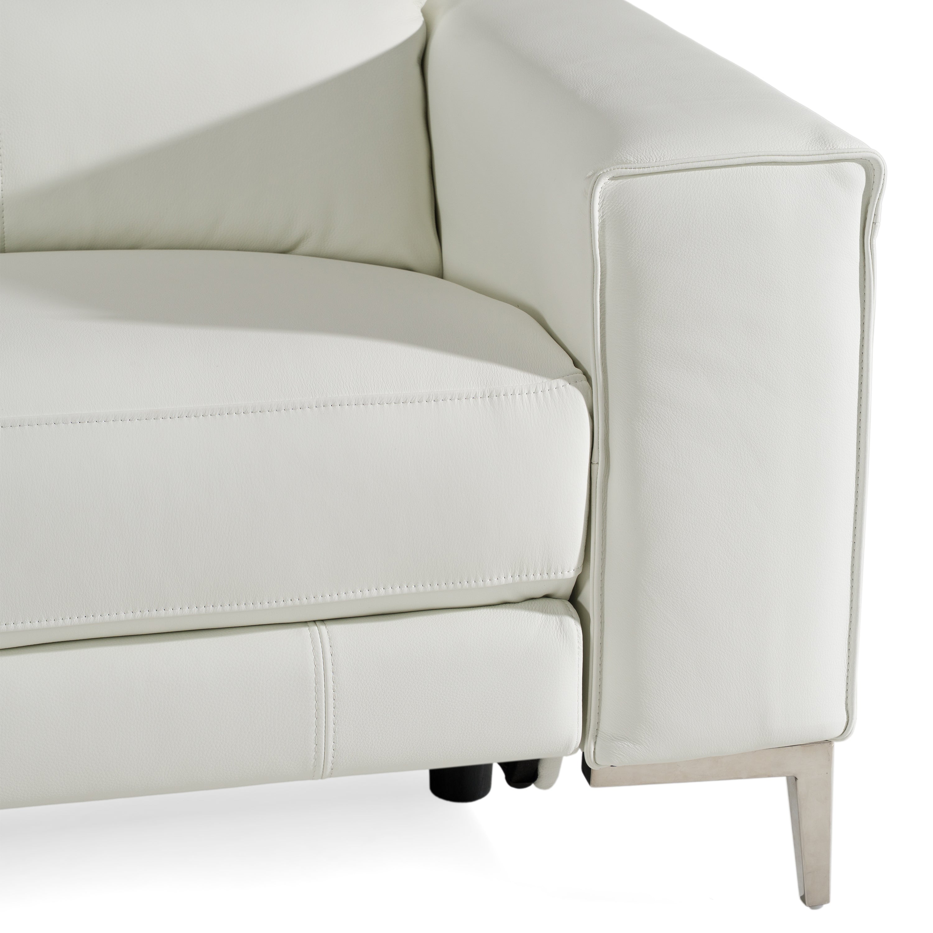 Chignik Modern Leather Sofa w/ 2 Recliners