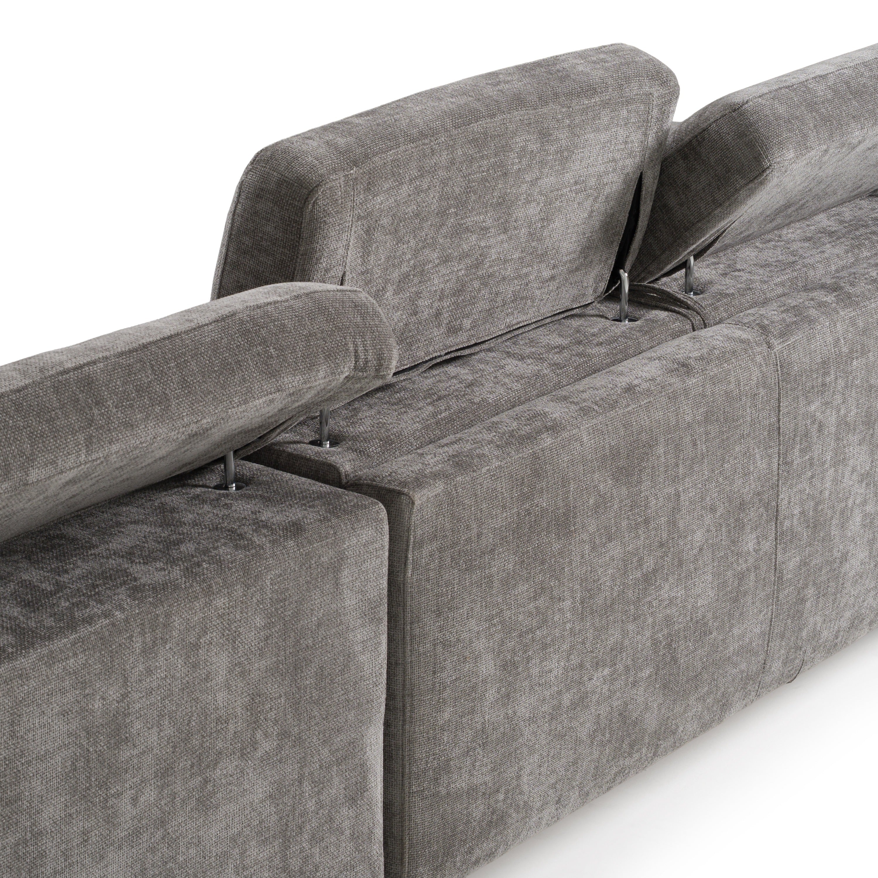Coffman Modern Fabric Sectional Sofa w/ Sofa Bed and Recliner