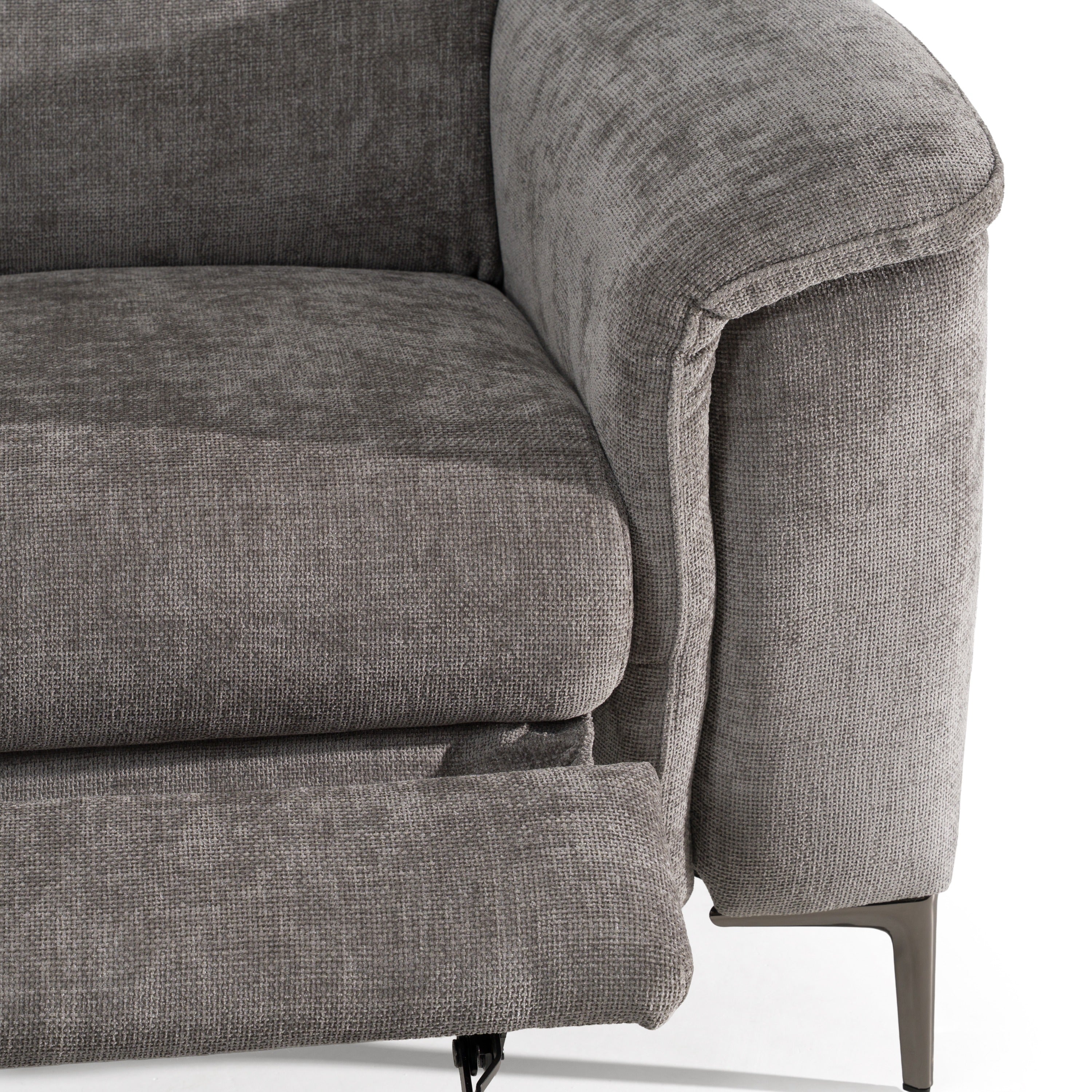 Coffman Modern Fabric Sectional Sofa w/ Sofa Bed and Recliner