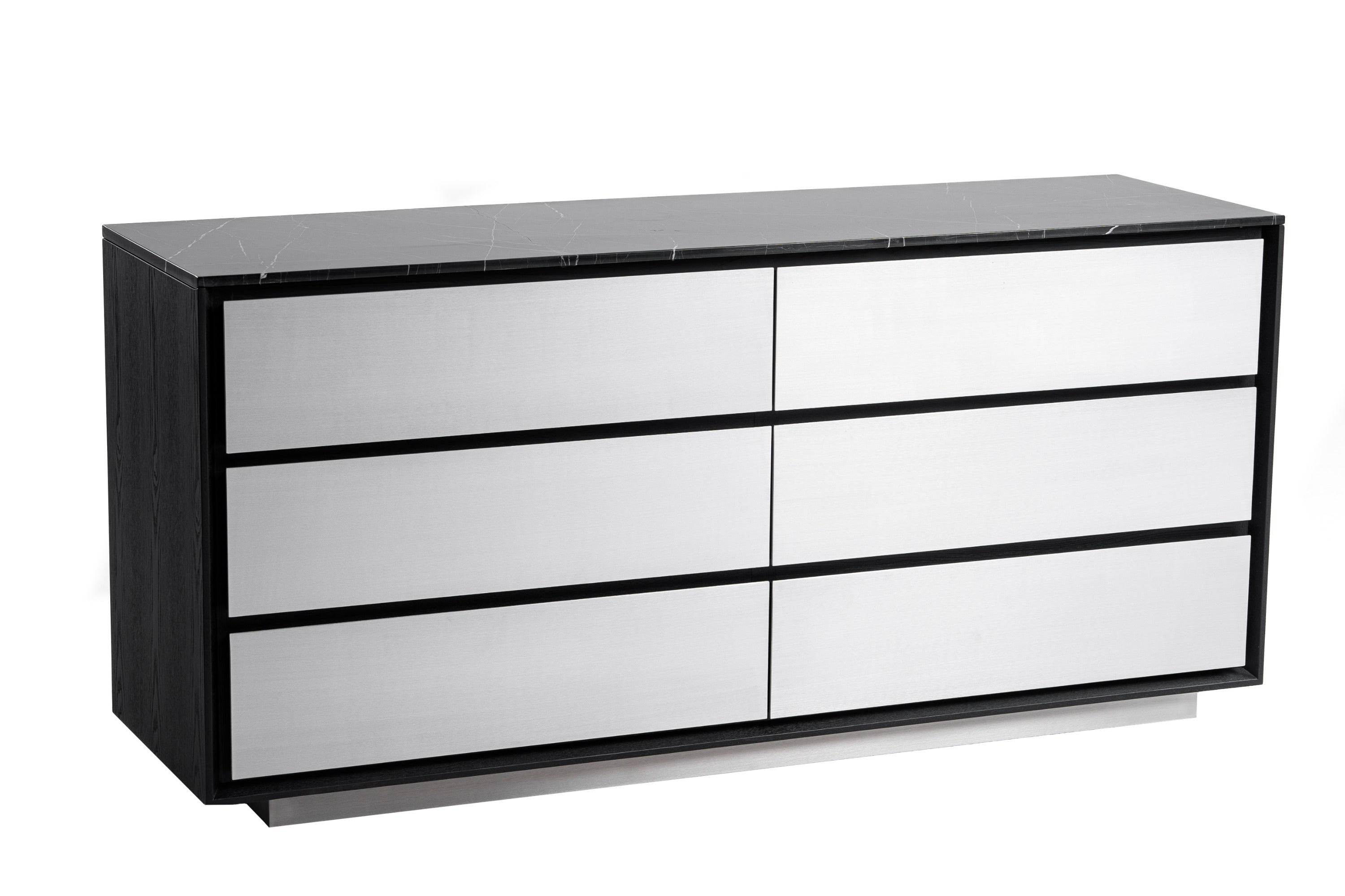 Modrest Concord Modern Marble Ash Aluminum Dresser