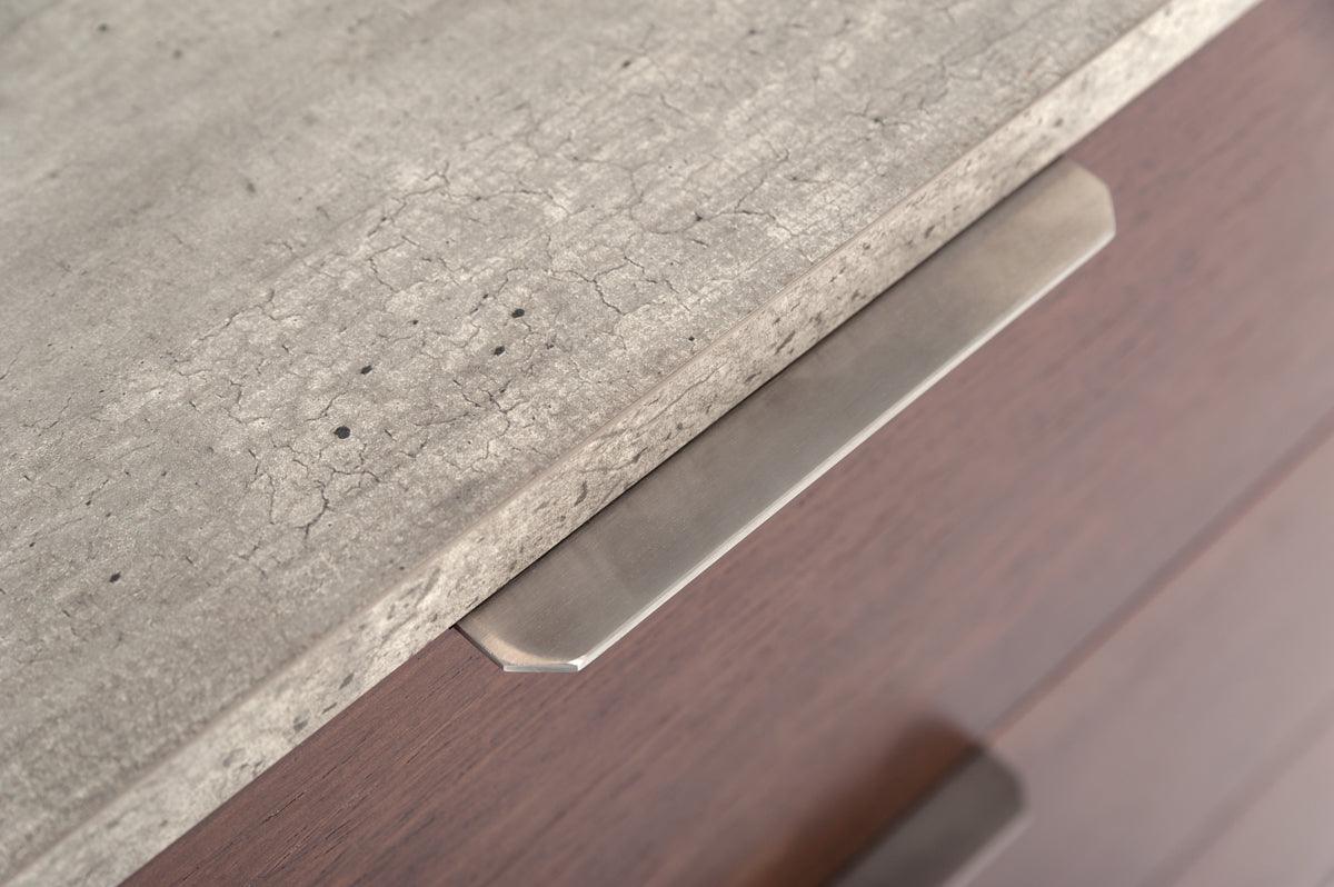 Conner Modern Dark & Faux Concrete Chest