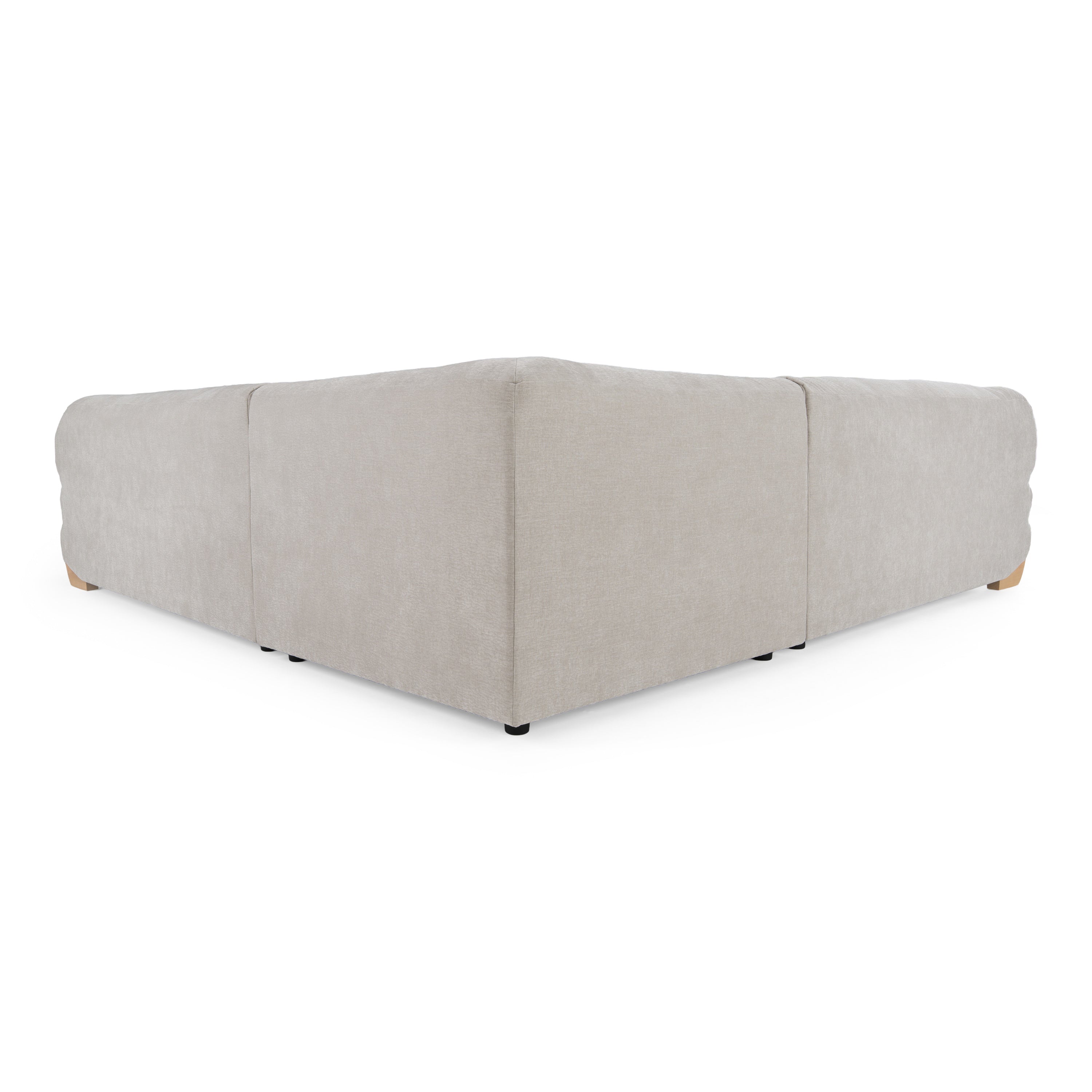 Crockett - Modern Fabric Sectional Sofa