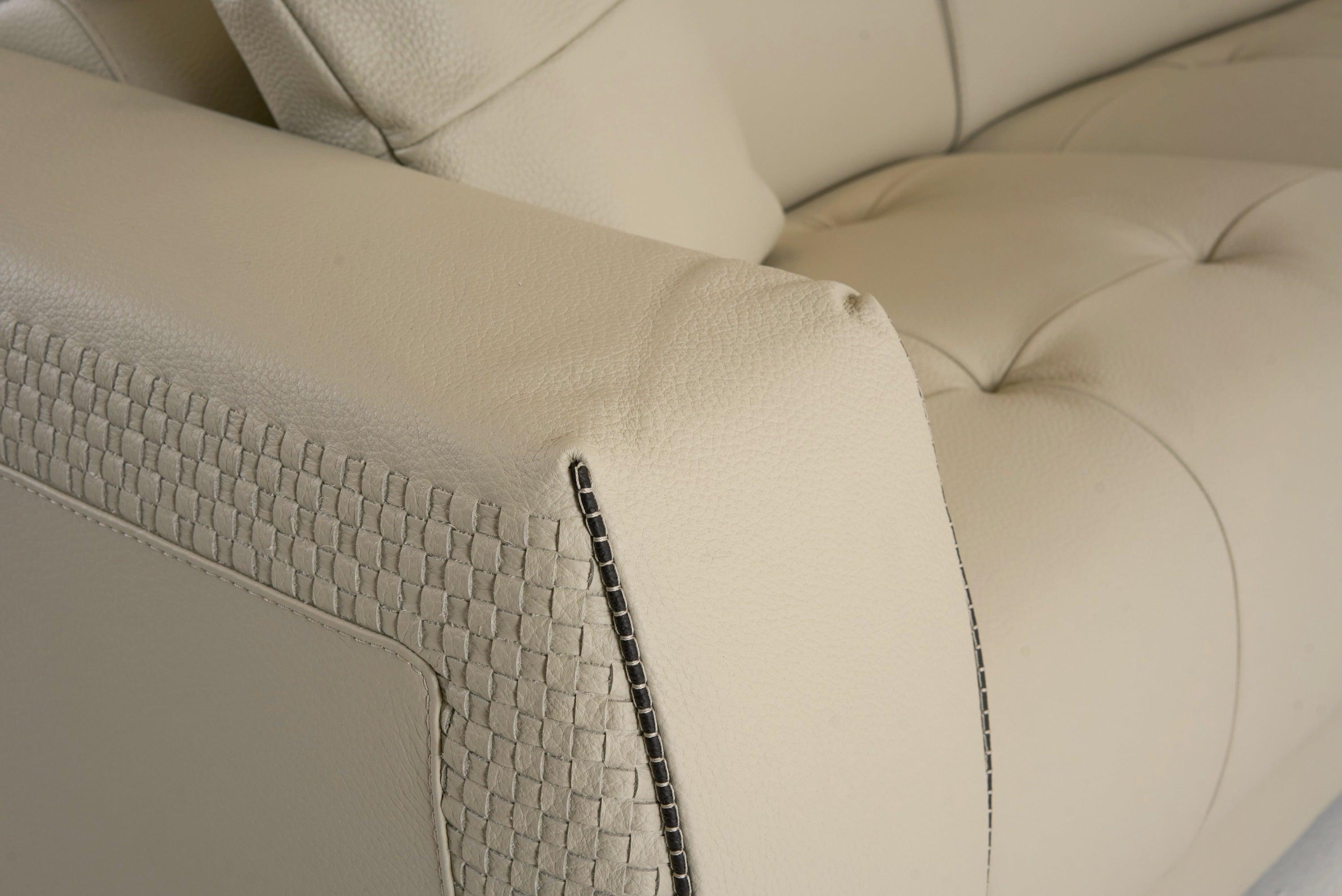 Dalton Modern Italian Leather Sectional Sofa Recliners