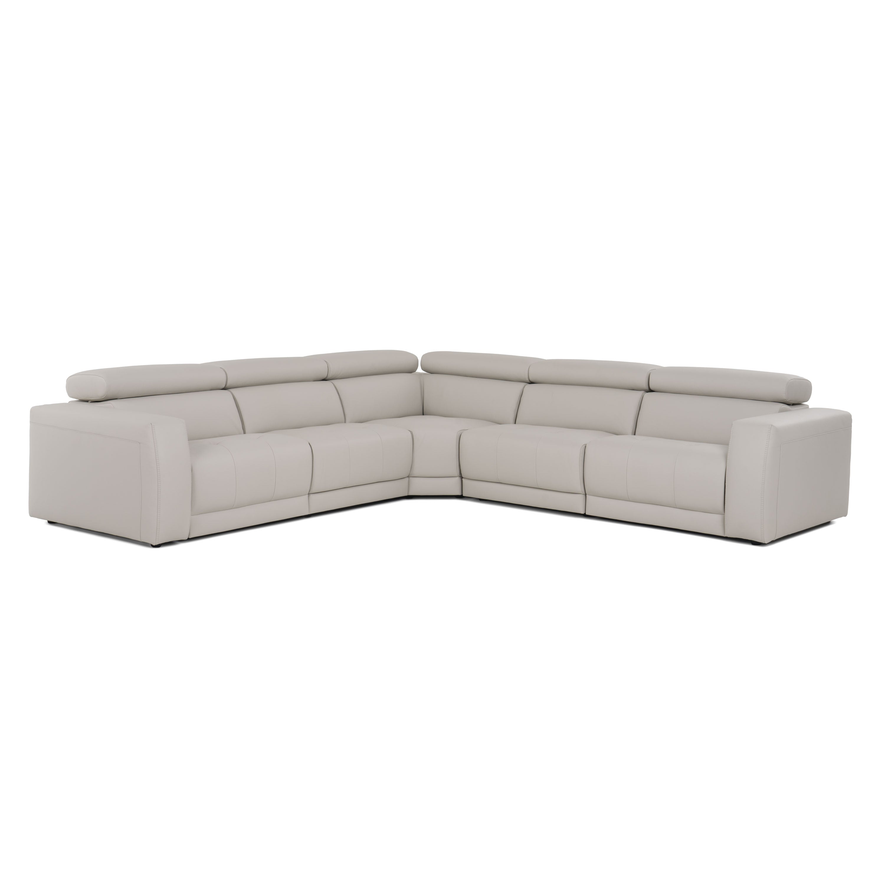 Dalton Modern Italian Leather Sectional Sofa Recliners