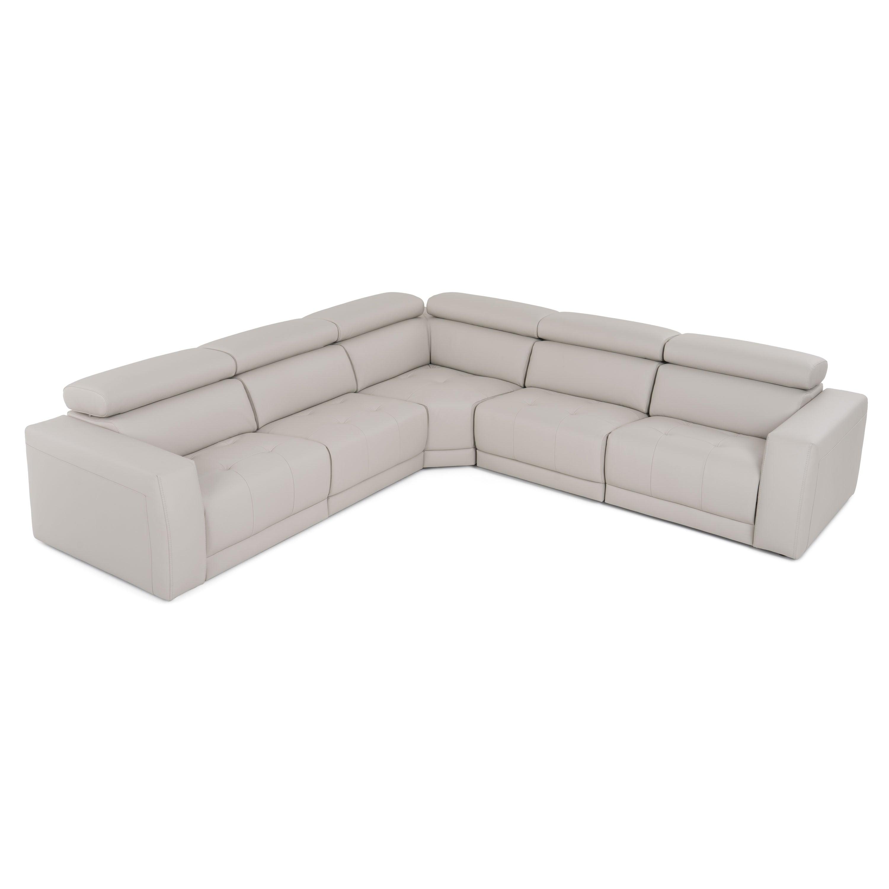 Dalton Modern Italian Leather Sectional Sofa Recliners