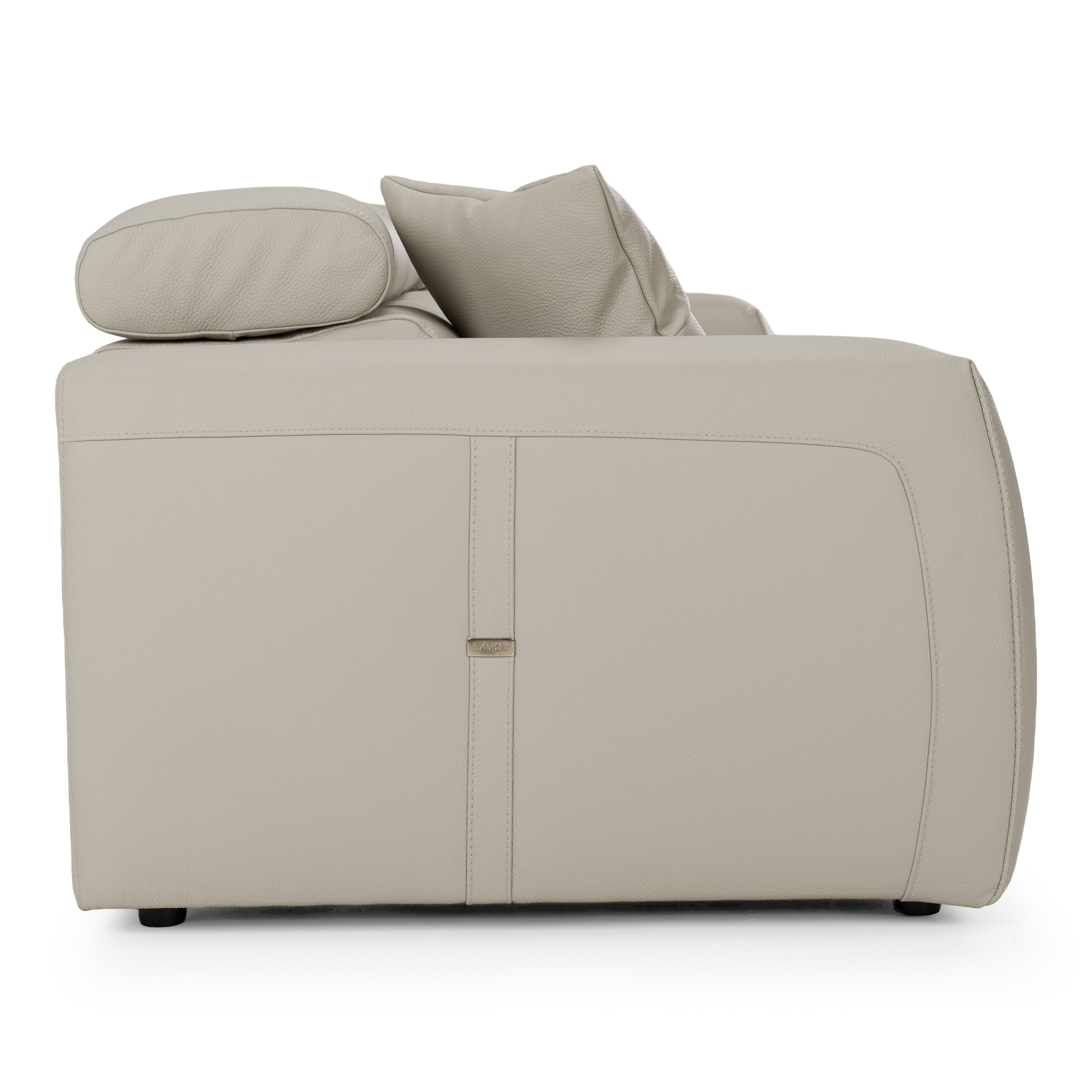 Dalton Modern Italian Leather 4-Seat Sofa and 2 Recliners