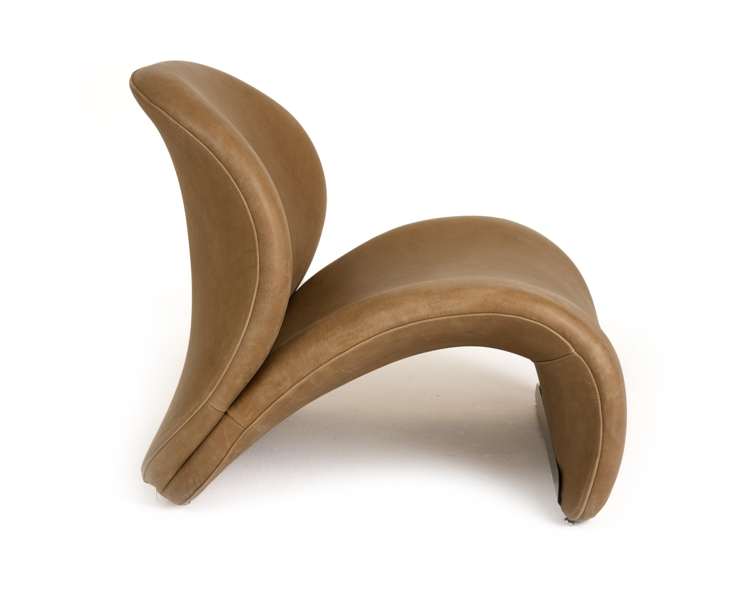 Modrest Donovan Modern Leather Accent Chair