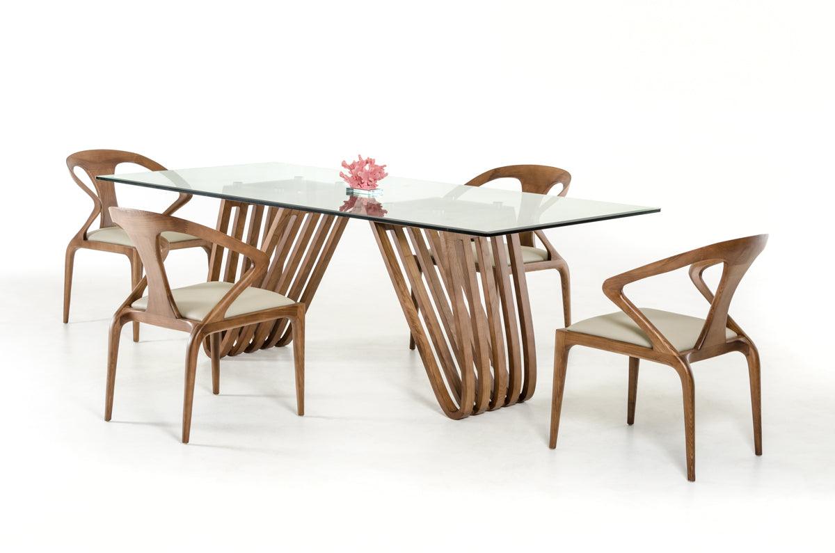 Draper Mid-Century Glass Dining Table