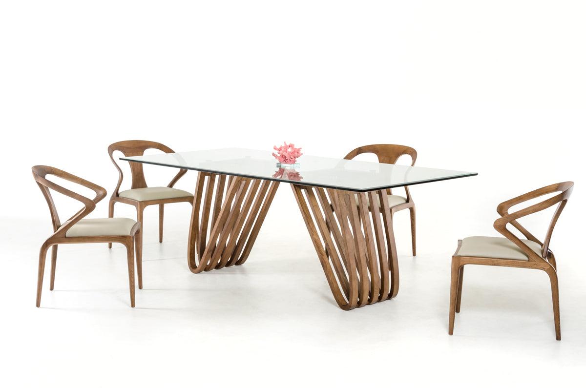 Draper Mid-Century Glass Dining Table