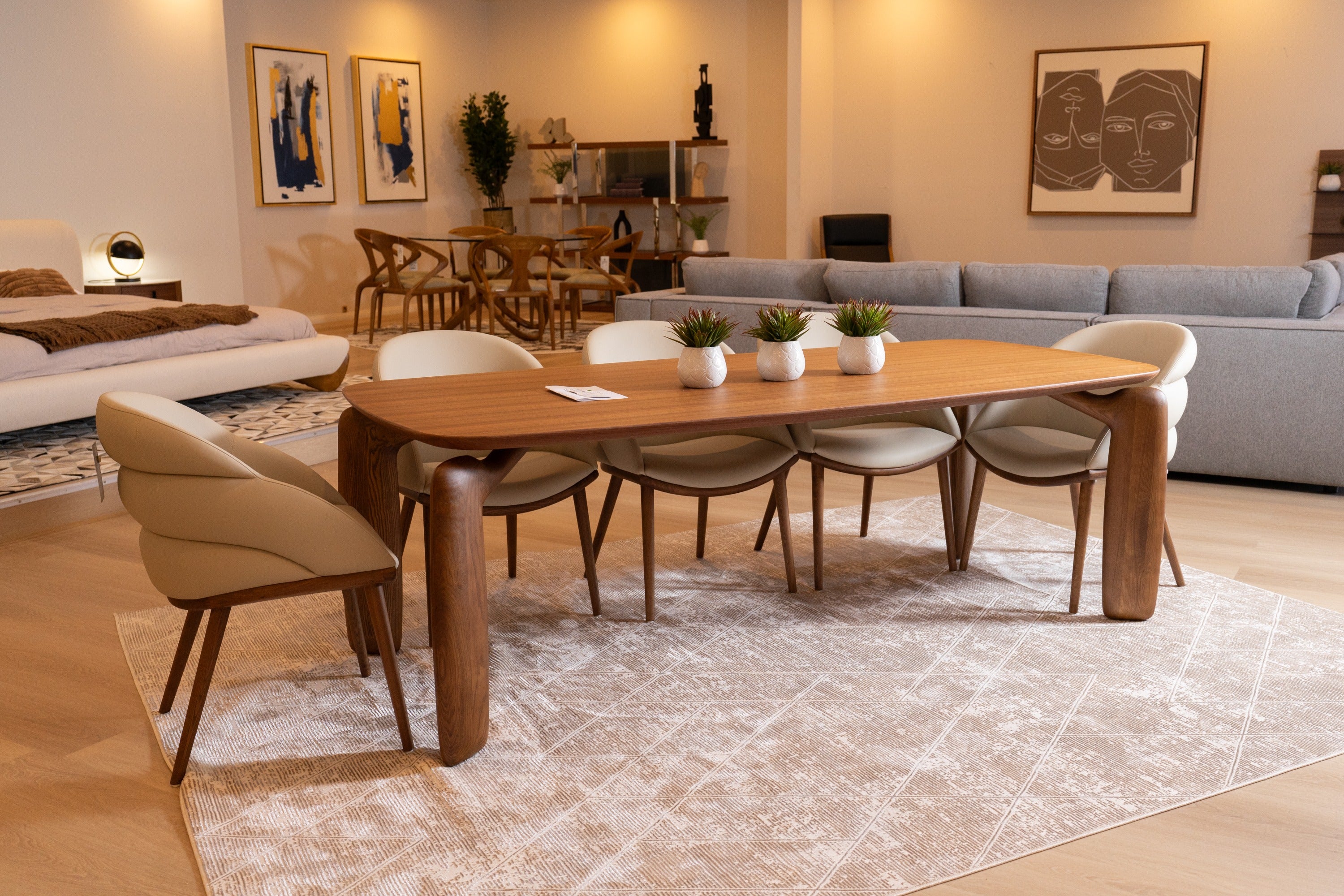 Michael Mid-Century Modern Dining Table