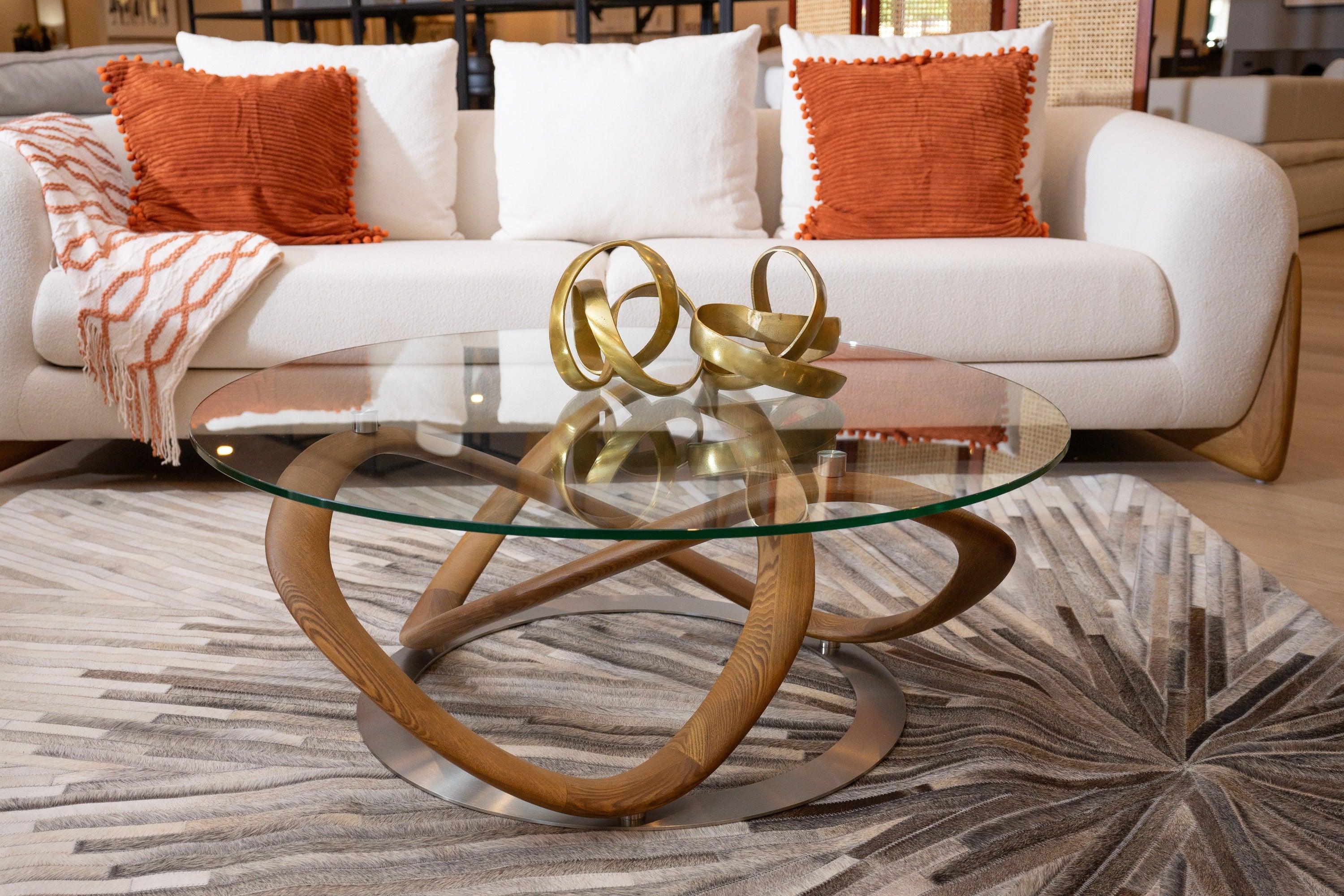 Michele Modern Glass Coffee Table