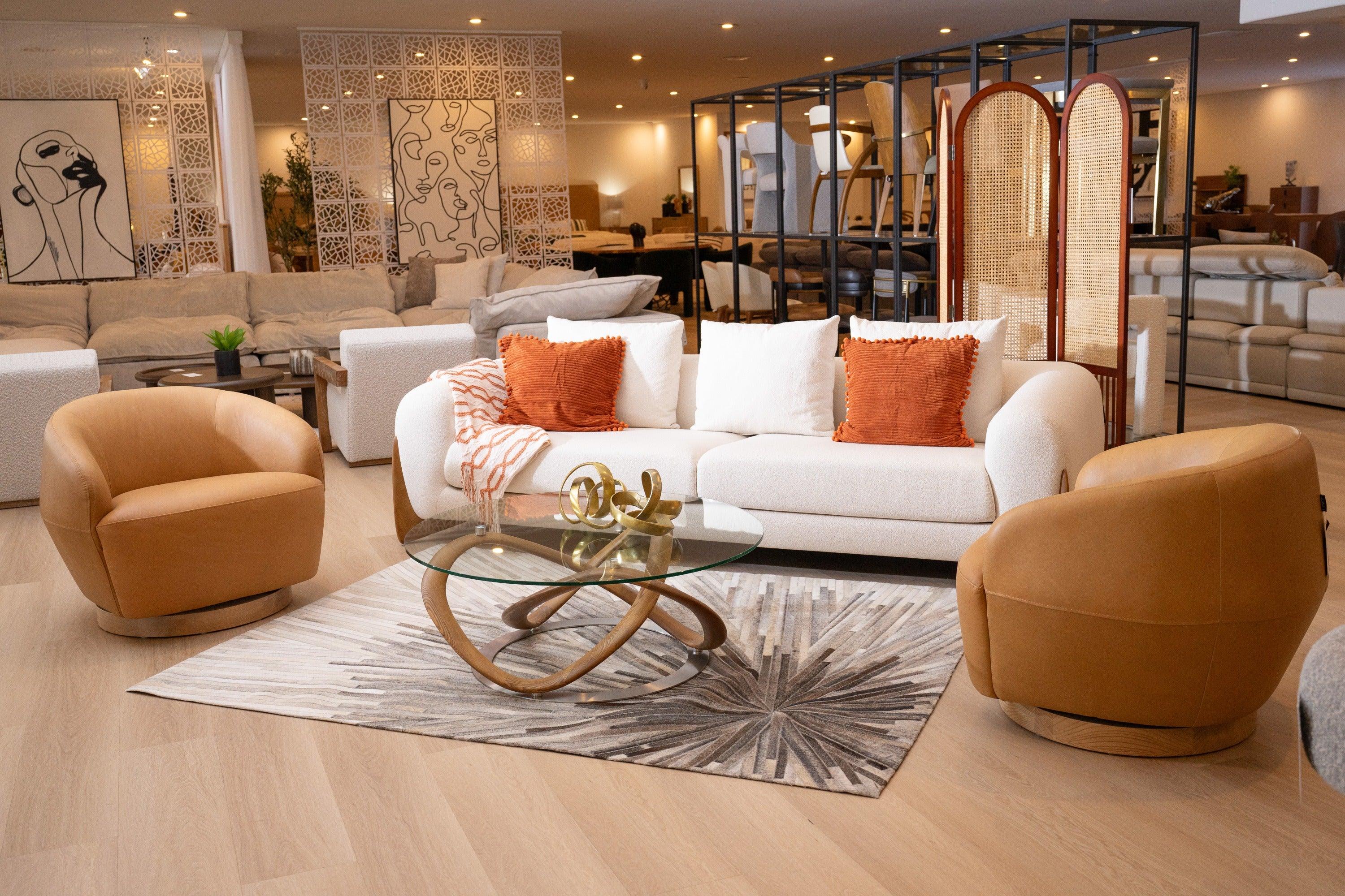 Michele Modern Glass Coffee Table