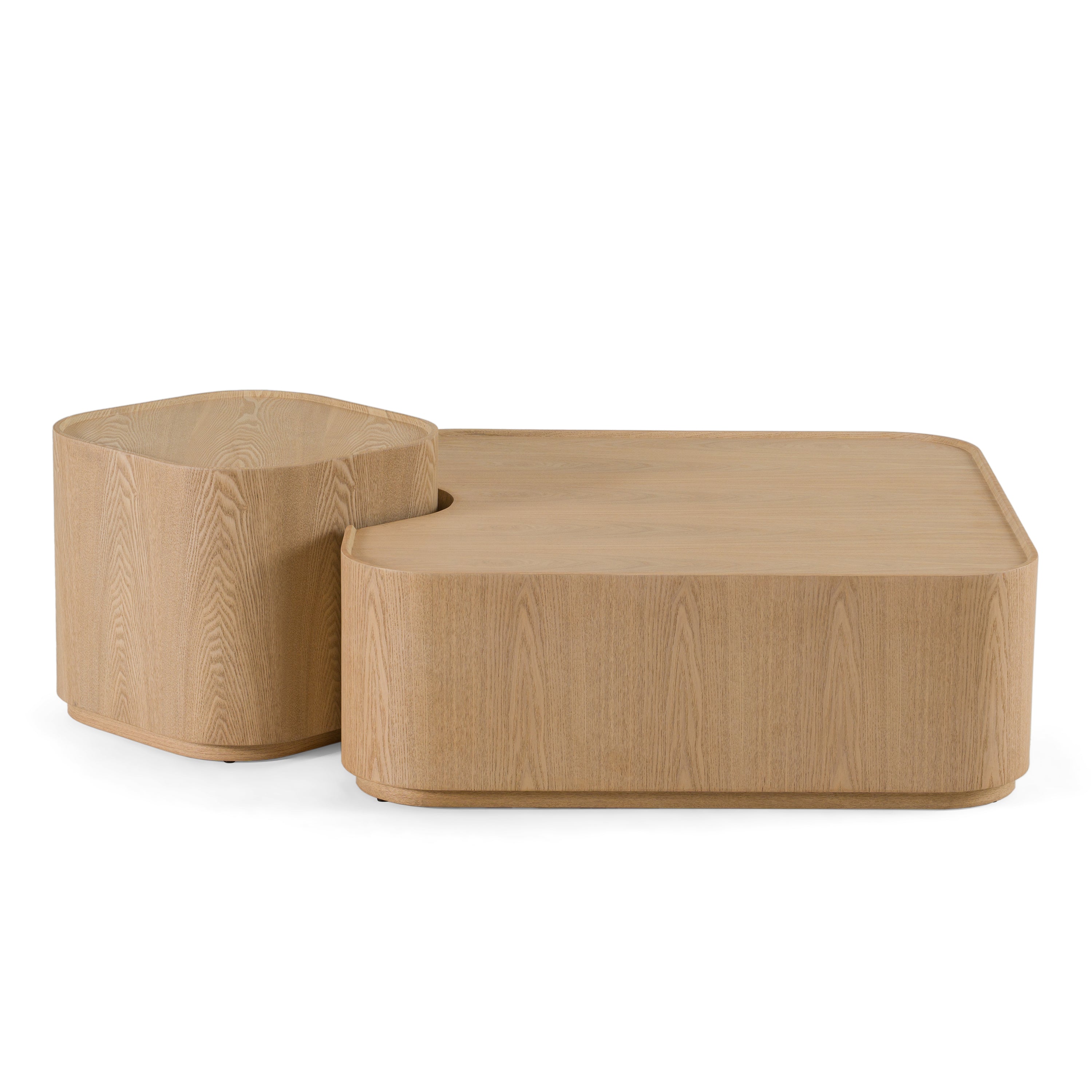 Quillen Modern Natural Ash Nesting Coffee Table Set
