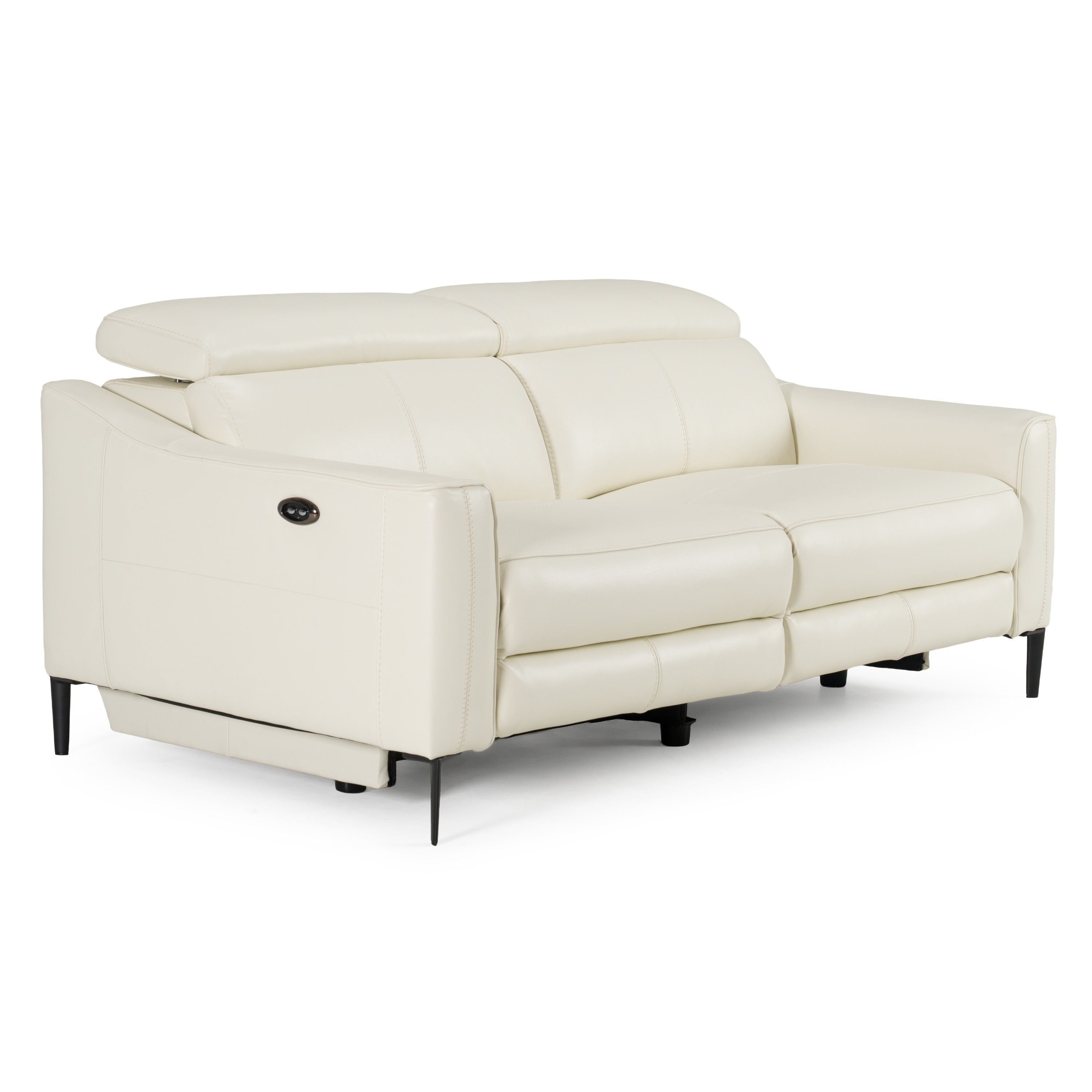 Eden Modern Leather Sofa With 2 Recliners