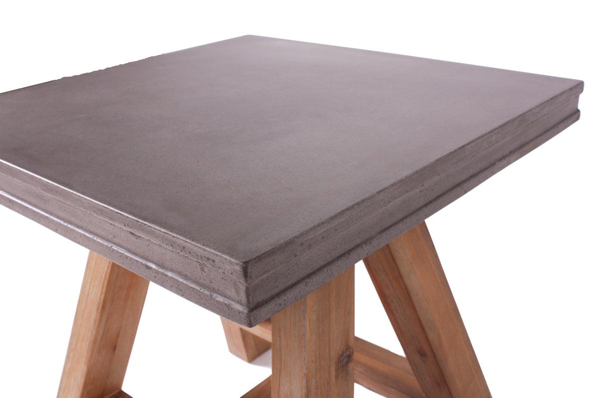 Civic Modern Concrete & Acacia End Table