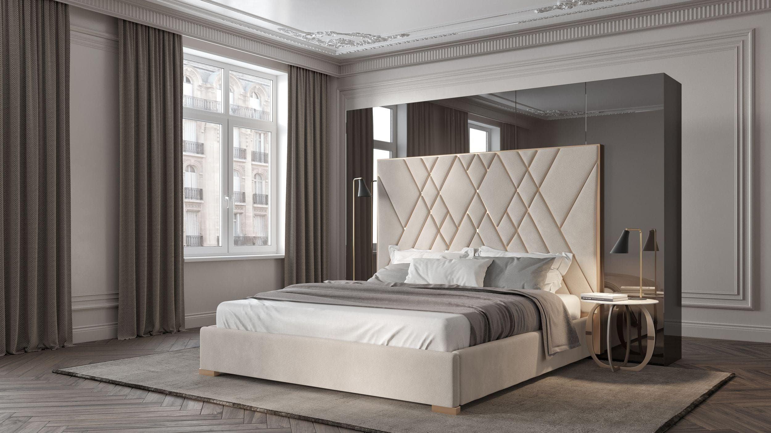Eldora Glam Velvet and Brushed Bed