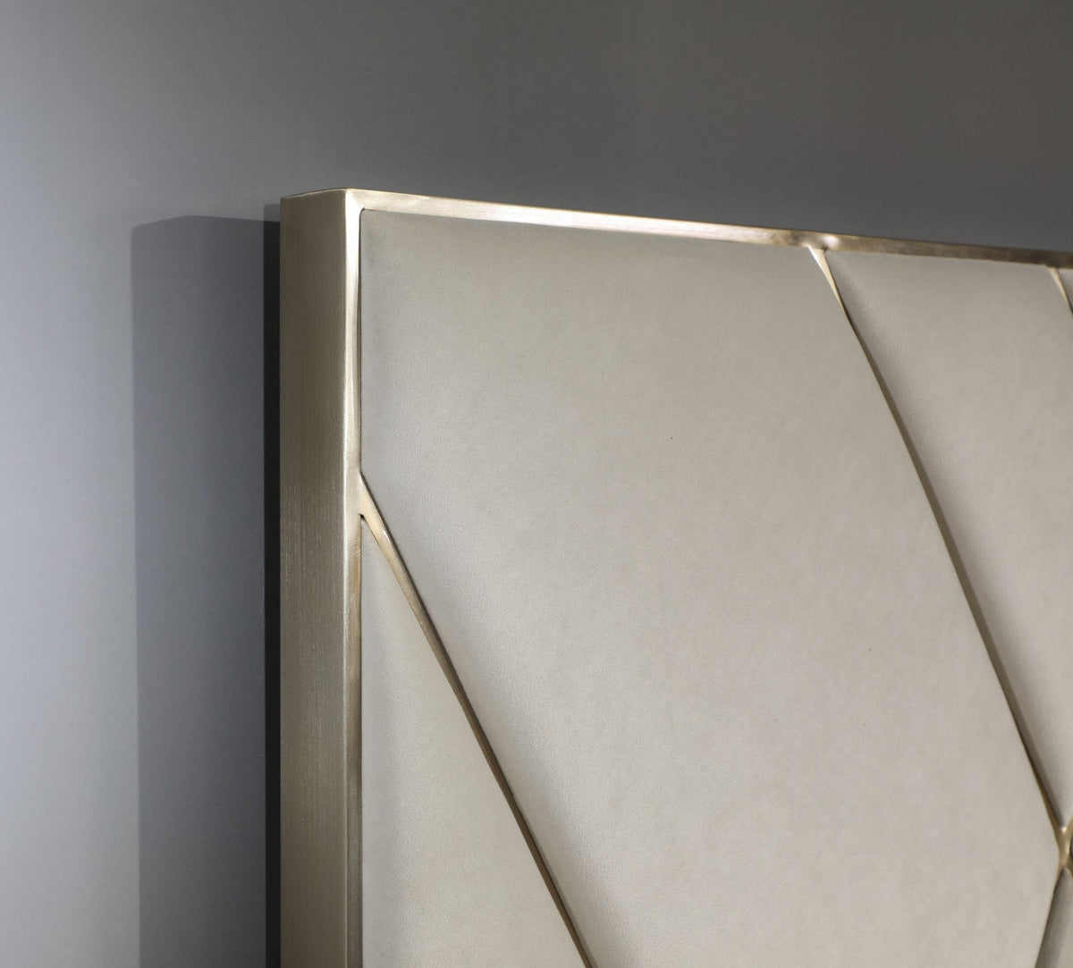 Eldora - Glam Velvet and Brushed Brass Bed