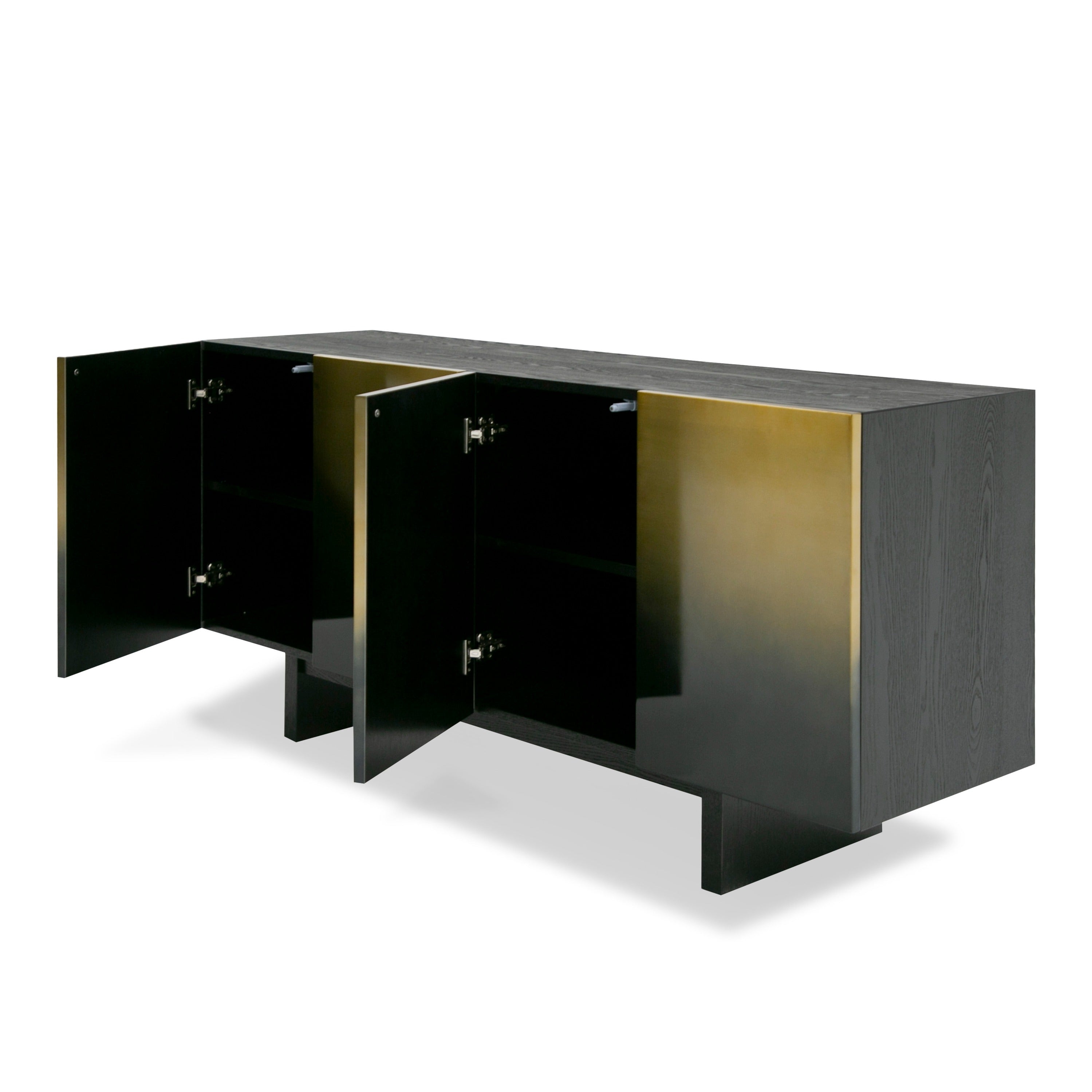Elmira Glam Ash and Gradient Stainless Steel Buffet