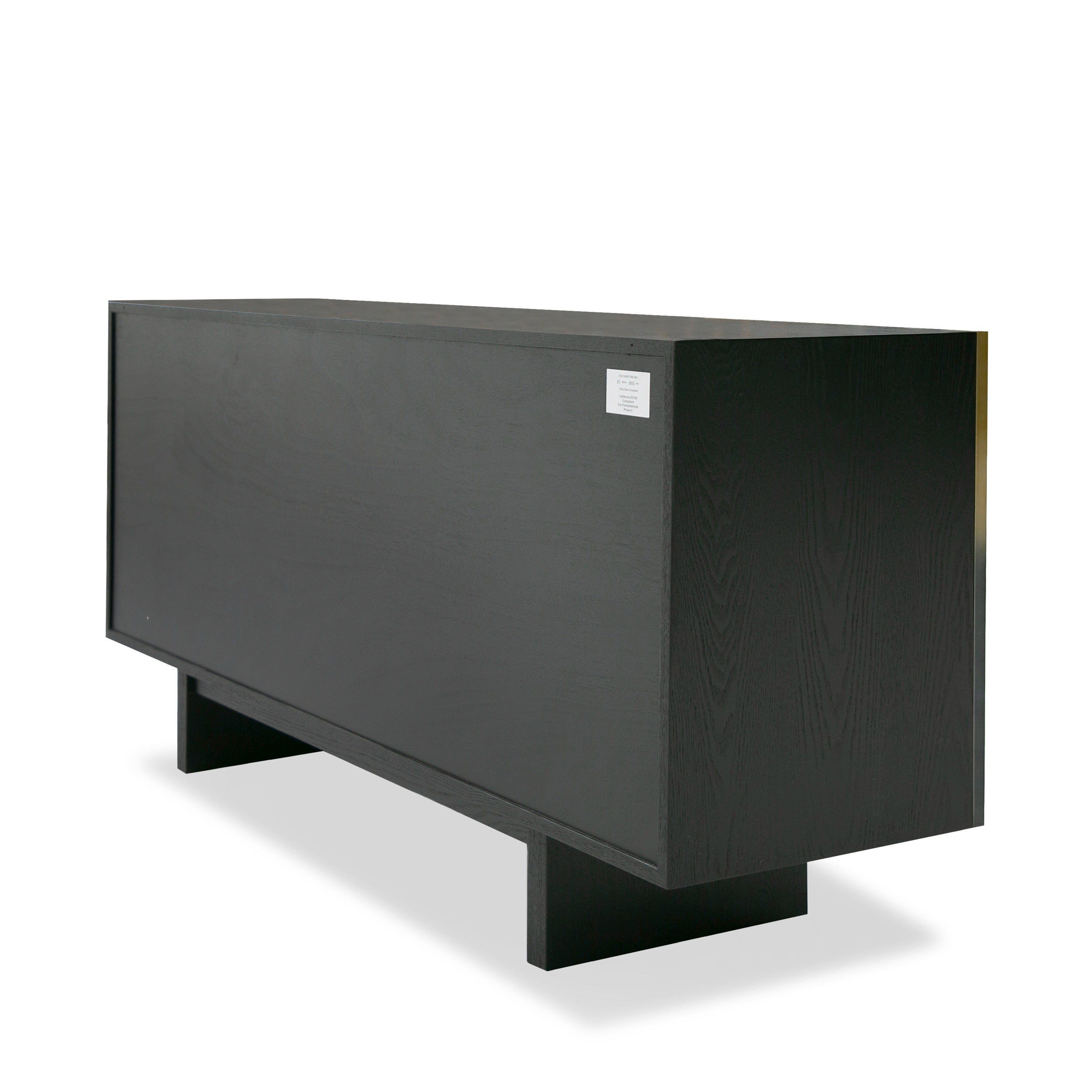 Elmira Glam Ash and Gradient Stainless Steel Buffet