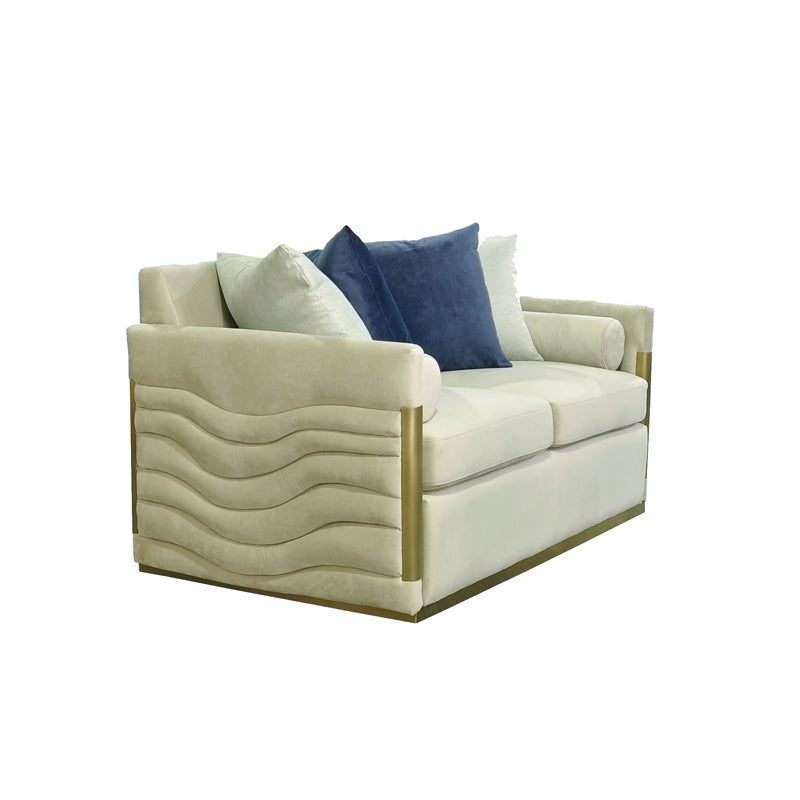 Tenaya Modern Fabric Loveseat Sofa