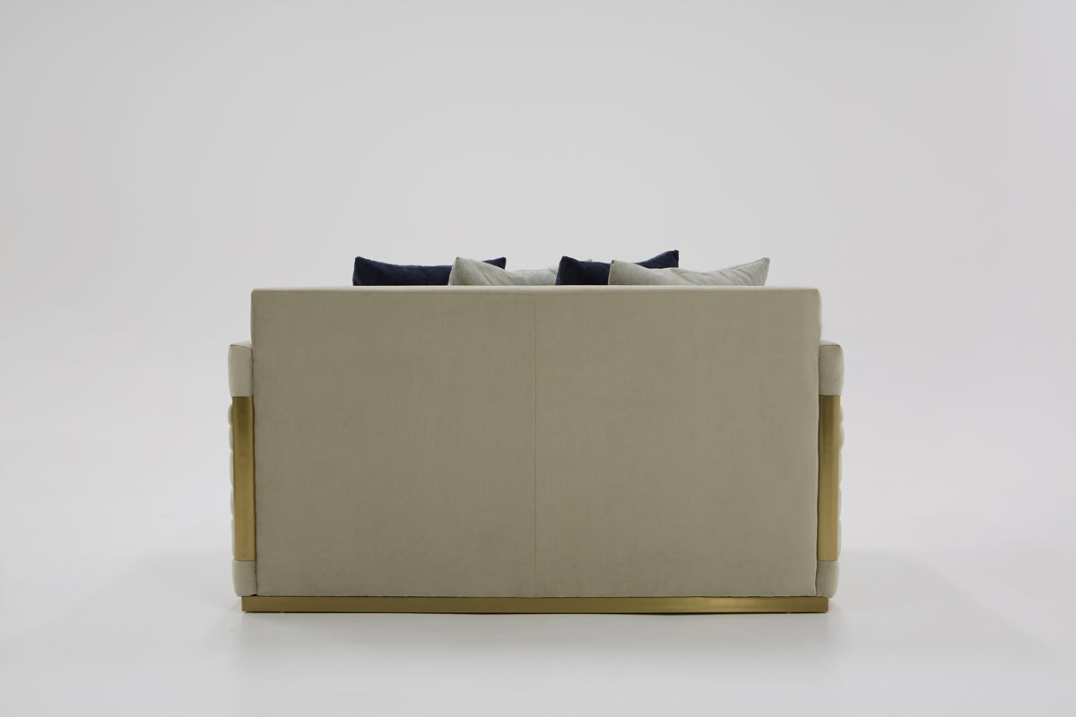 Tenaya Modern Fabric Loveseat Sofa