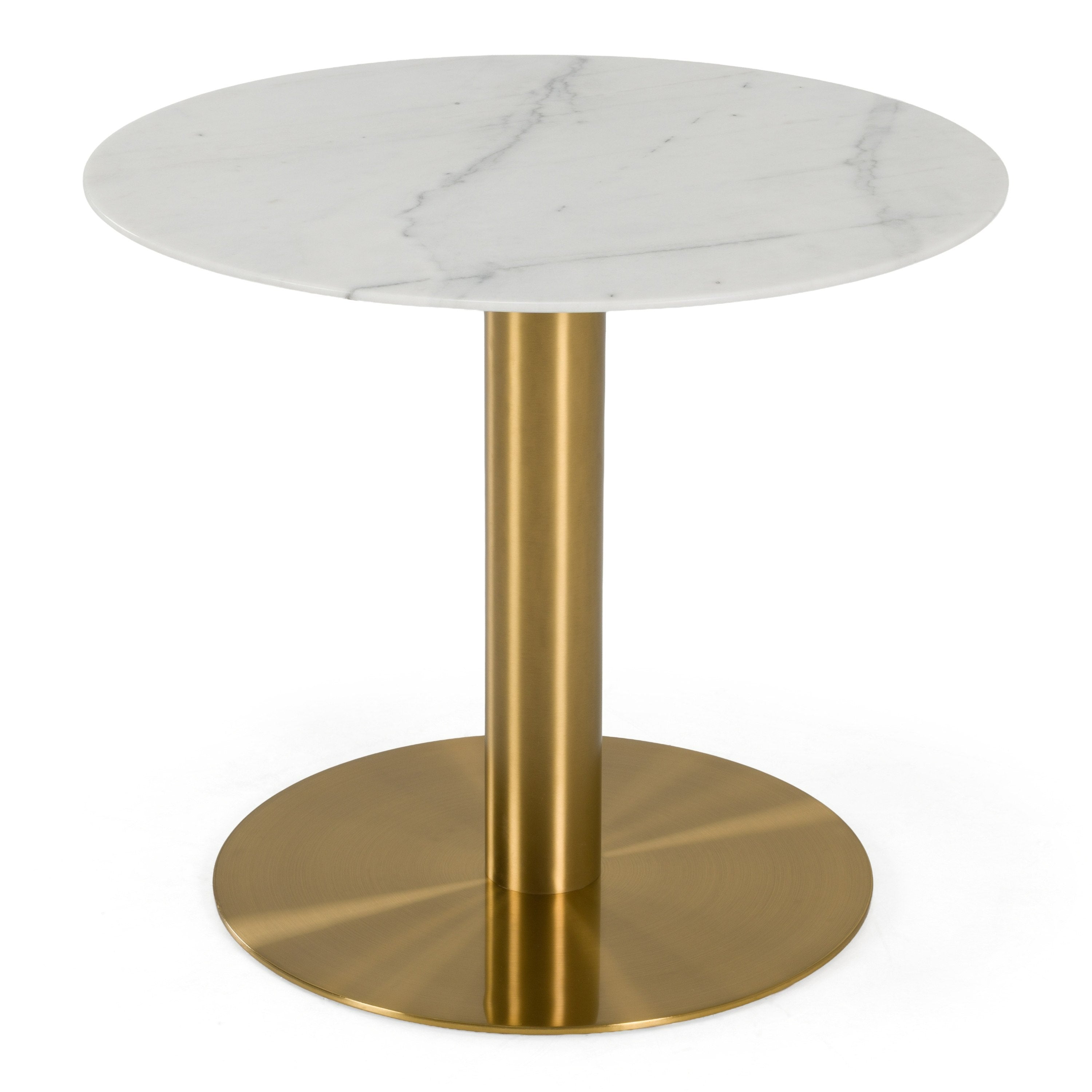 Fairway Glam Marble and Brushed Tall End Table