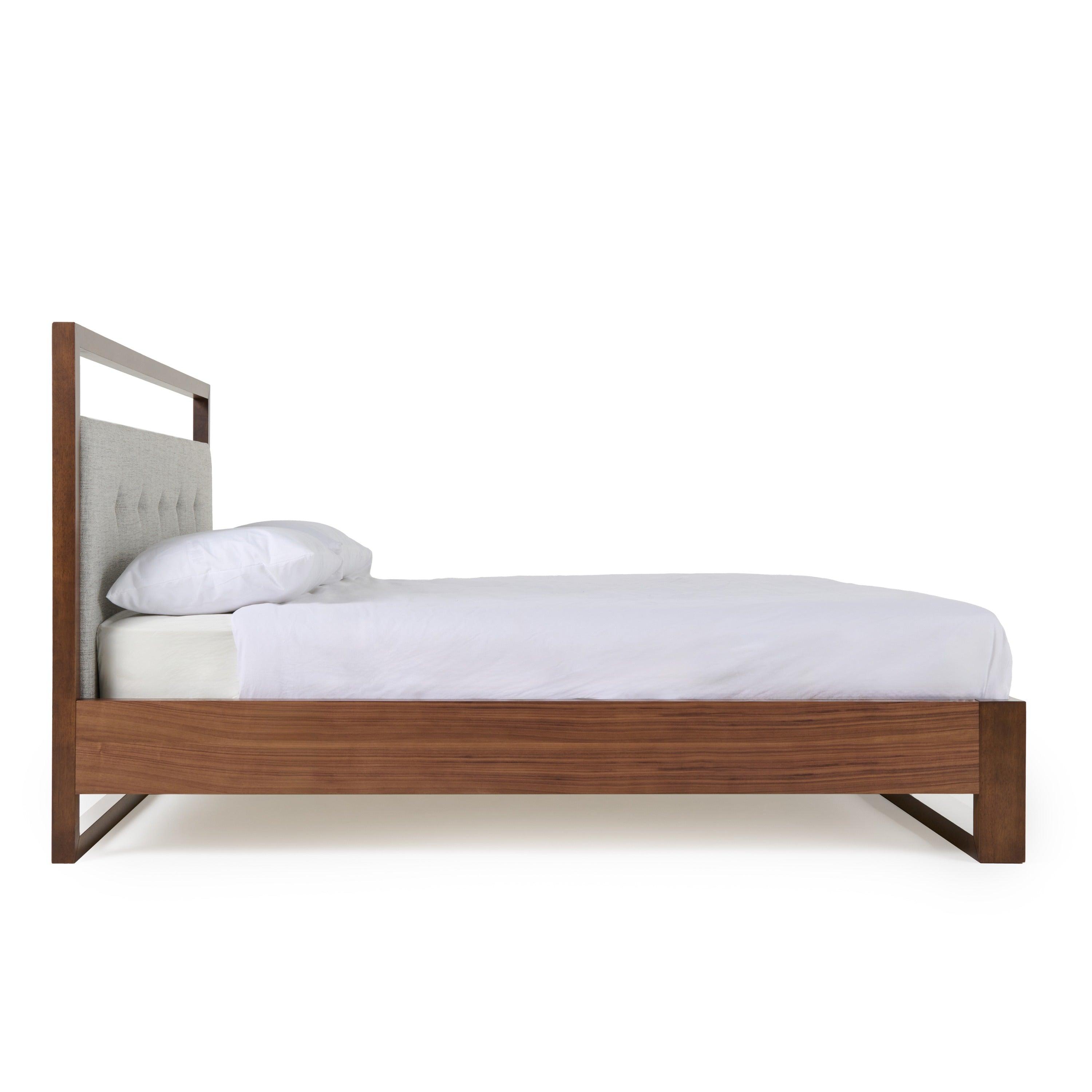 Falcor Modern Fabric & Veneer Bed