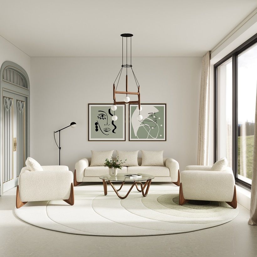 Lassen Modern Glass Coffee Table