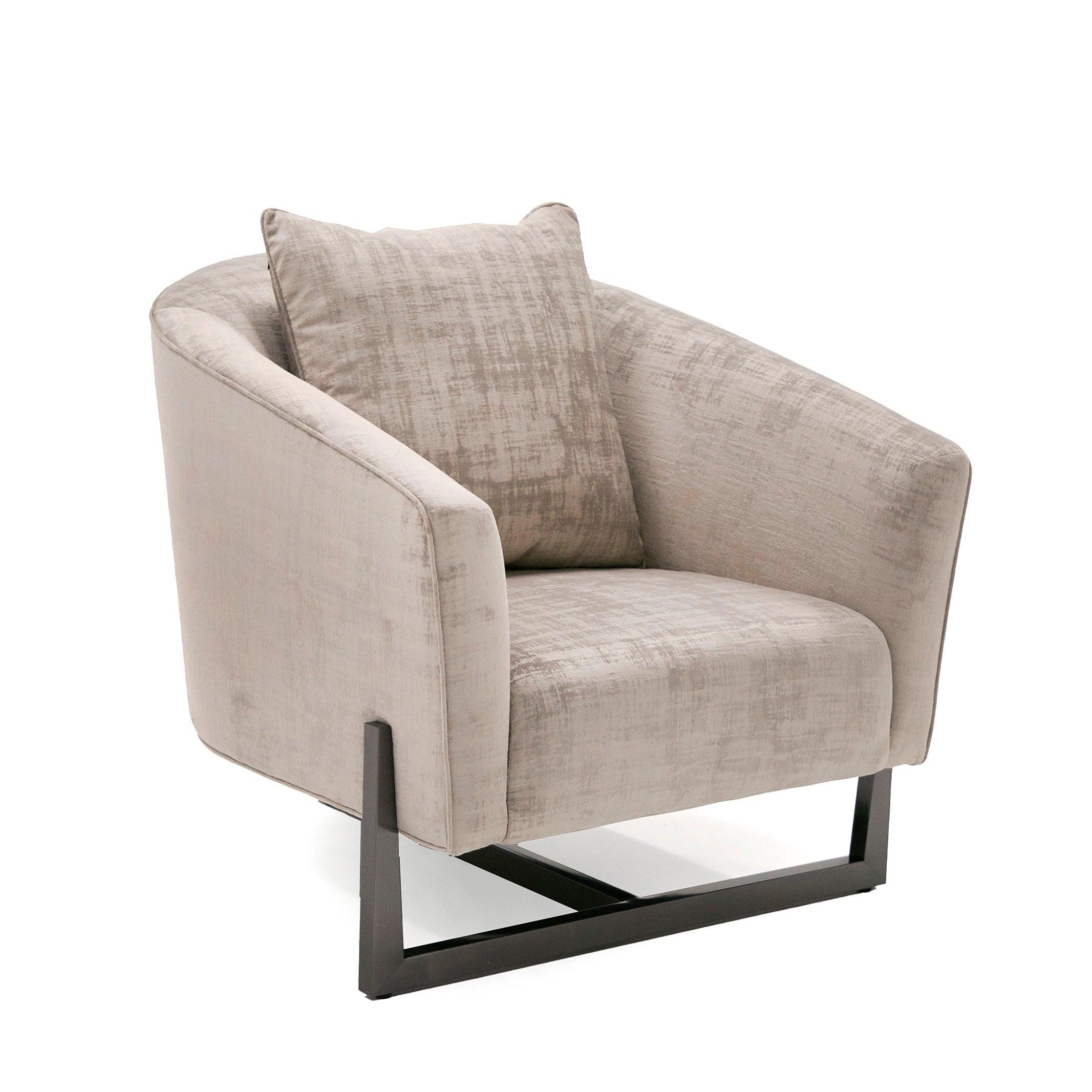 Modrest Forbis Contemporary Fabric Accent Chair
