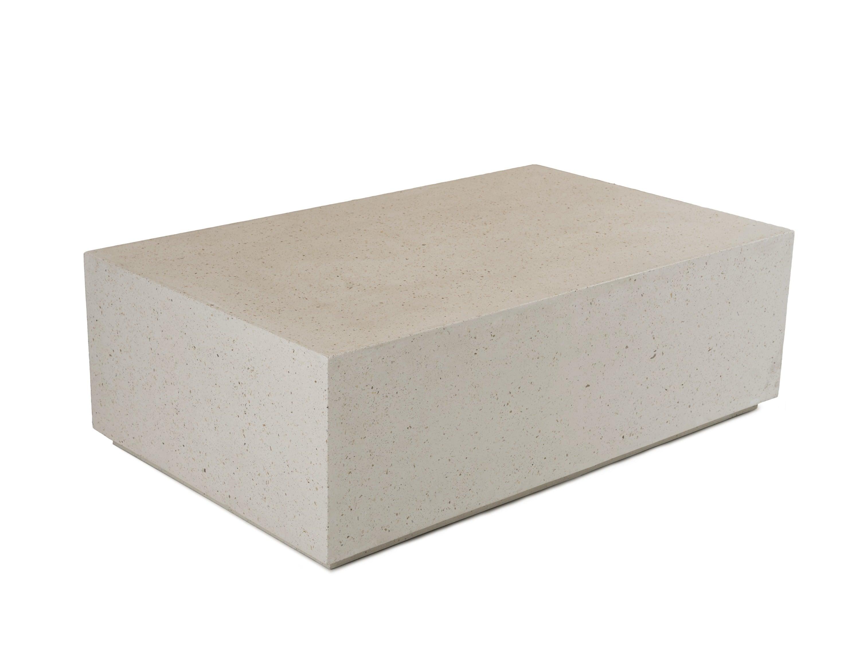Fresno Modern Terrazzo Concrete Coffee Table