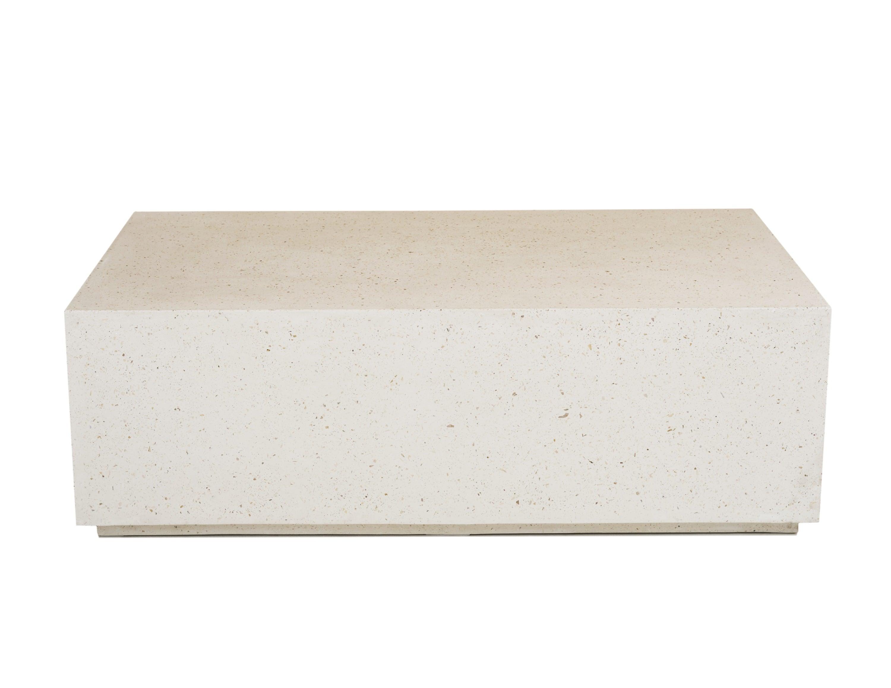 Fresno Modern Terrazzo Concrete Coffee Table