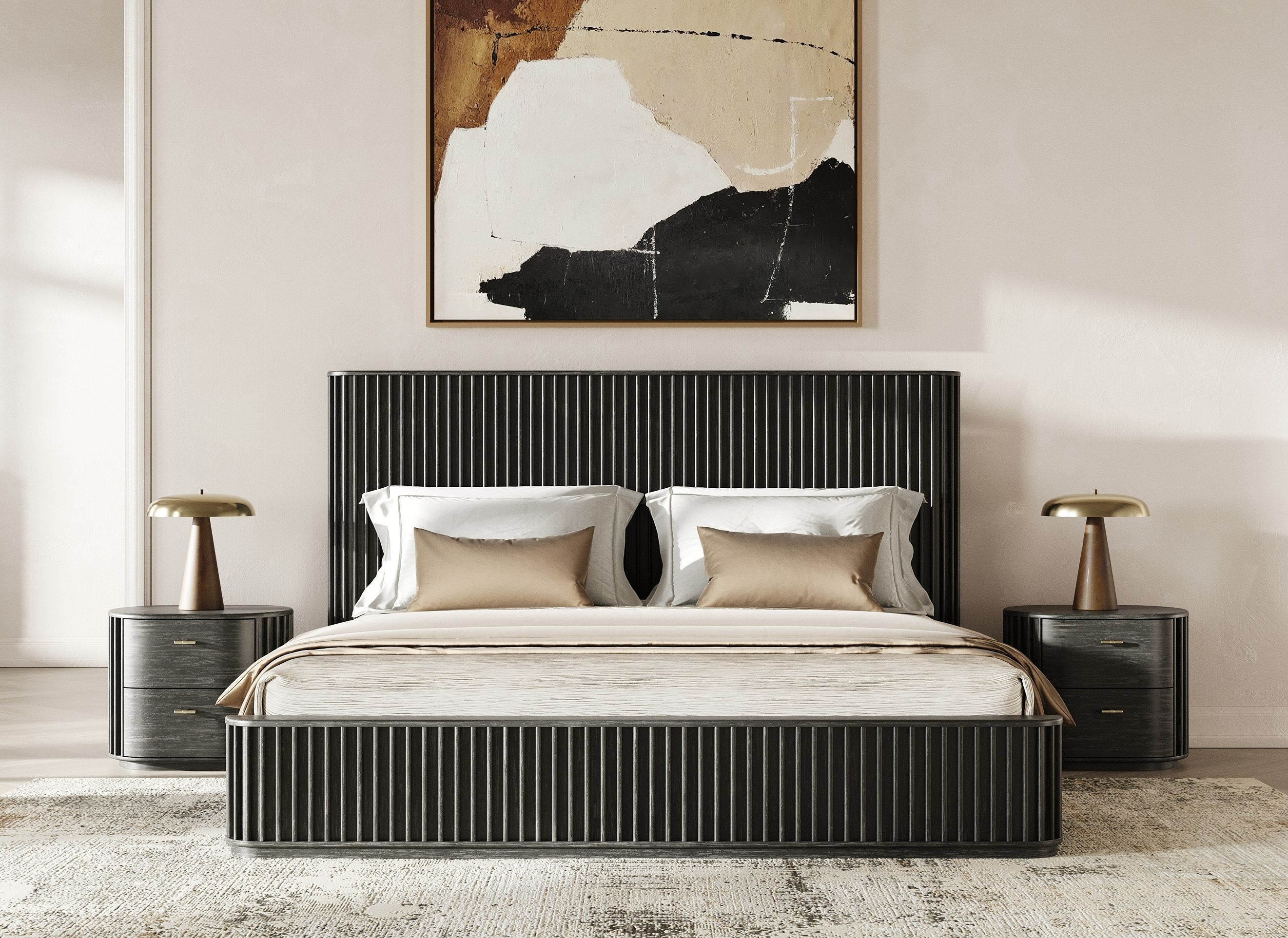 Fields Modern Acacia Nightstand