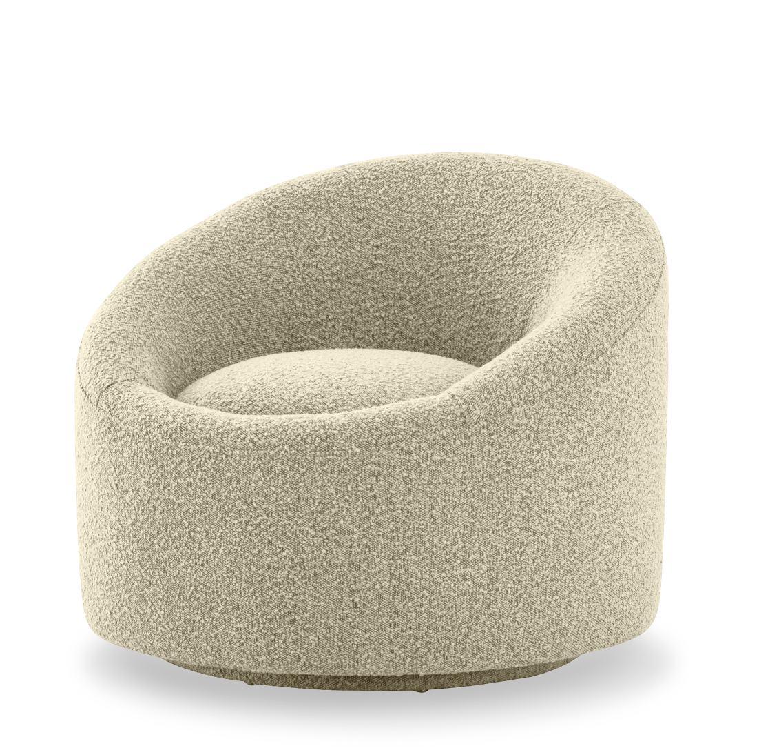 Modrest Frontier Glam Fabric Accent Chair