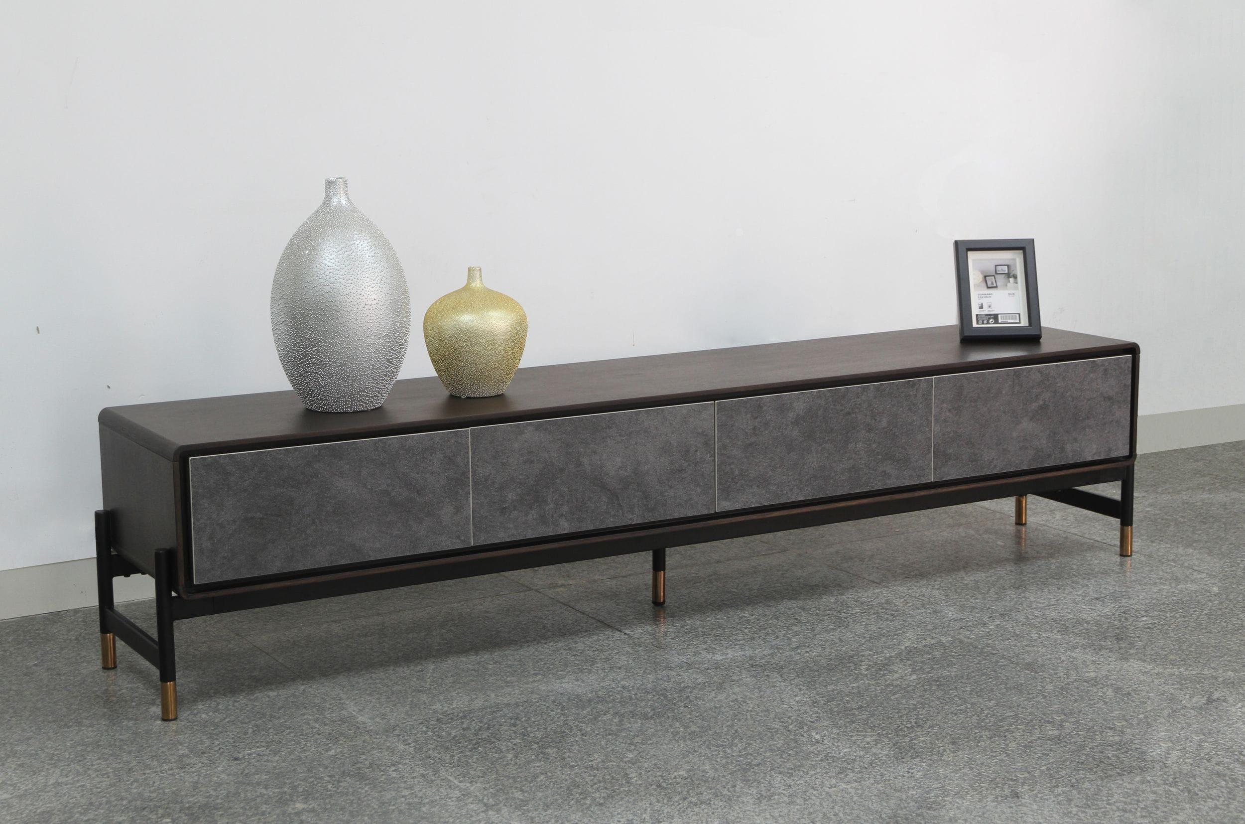 Gabrielle Contemporary Acacia TV Stand
