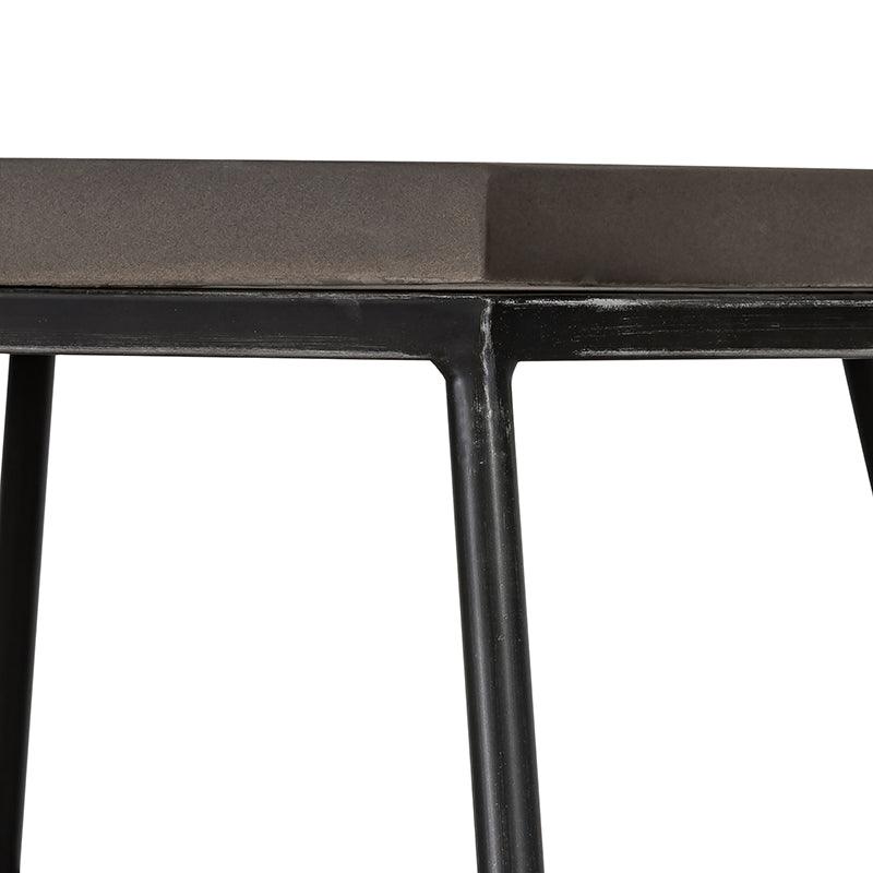 Tartan Modern Concrete and Metal End Table