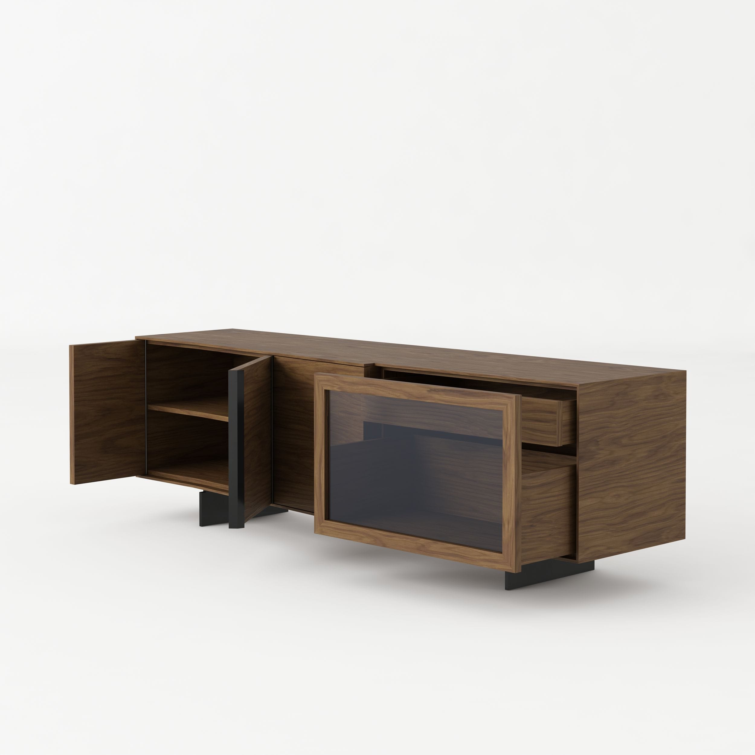 Glencoe Modern Glass Buffet