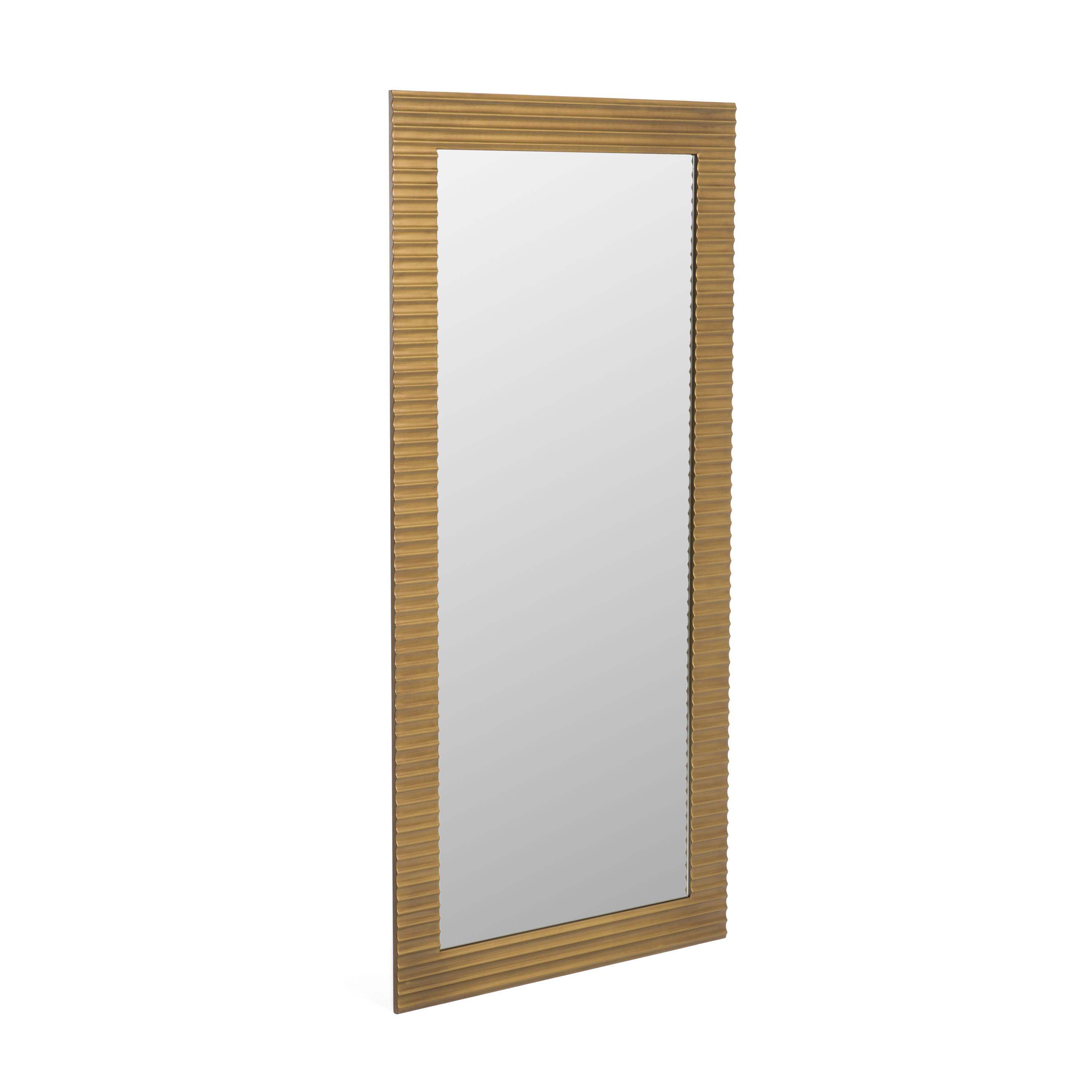 Modrest Glinda Modern Brushed Floor Mirror