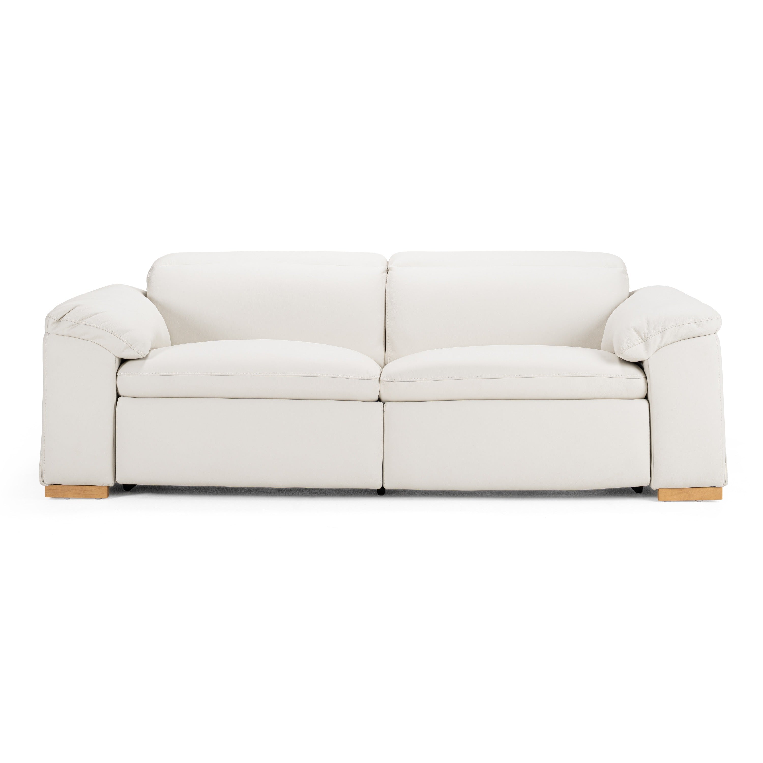 Gregory Modern Leather Sofa w/ 2 Recliners