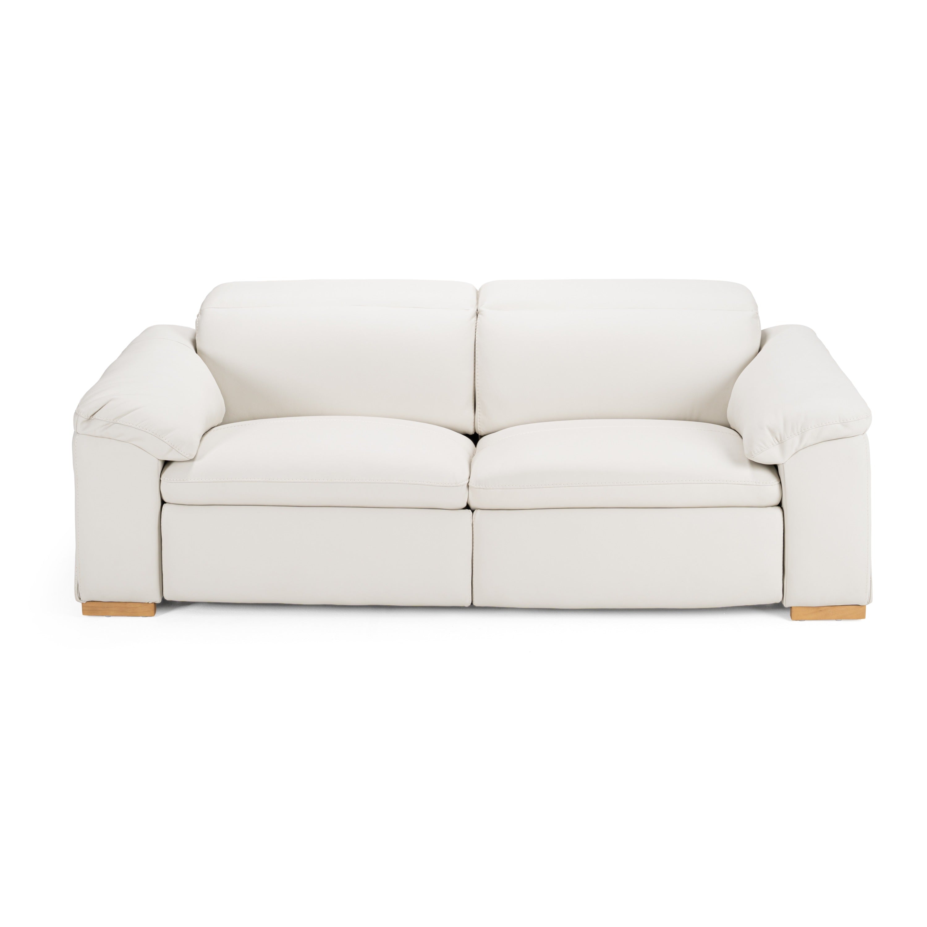 Gregory Modern Leather Sofa w/ 2 Recliners