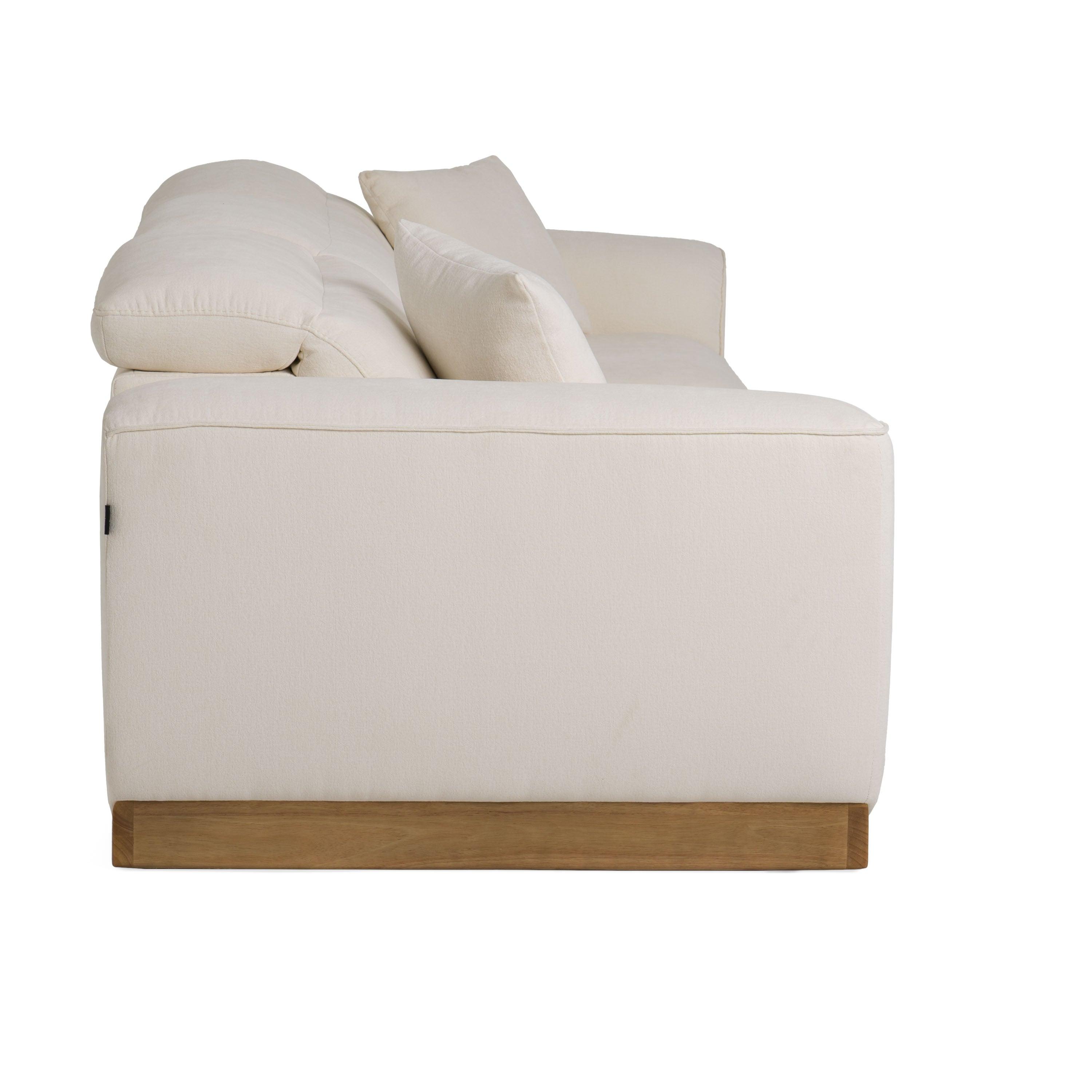 Hagerty Modern Fabric Sofa With 2 Power Recliners