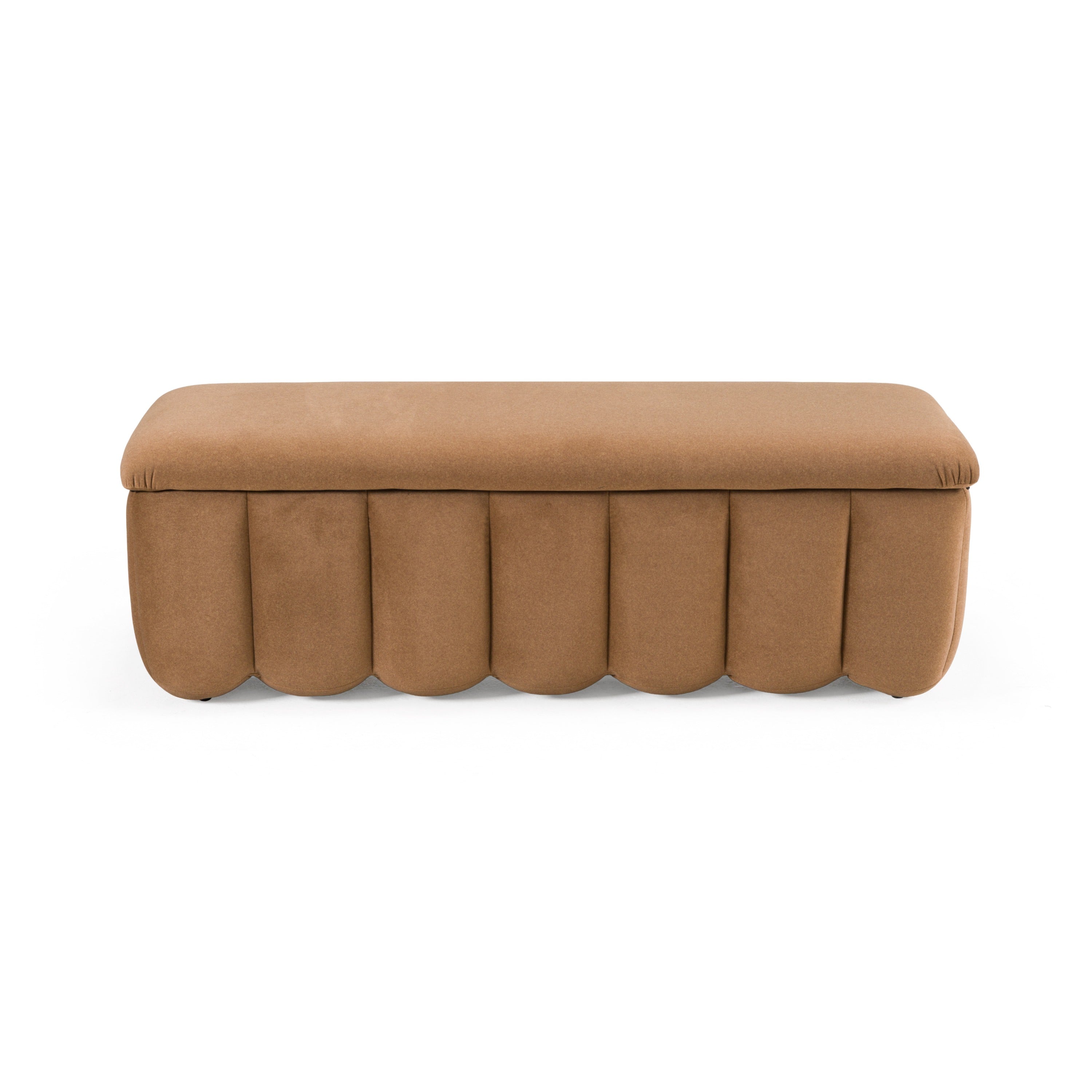 Modrest Harris Modern Fabric Bench w/ Storage