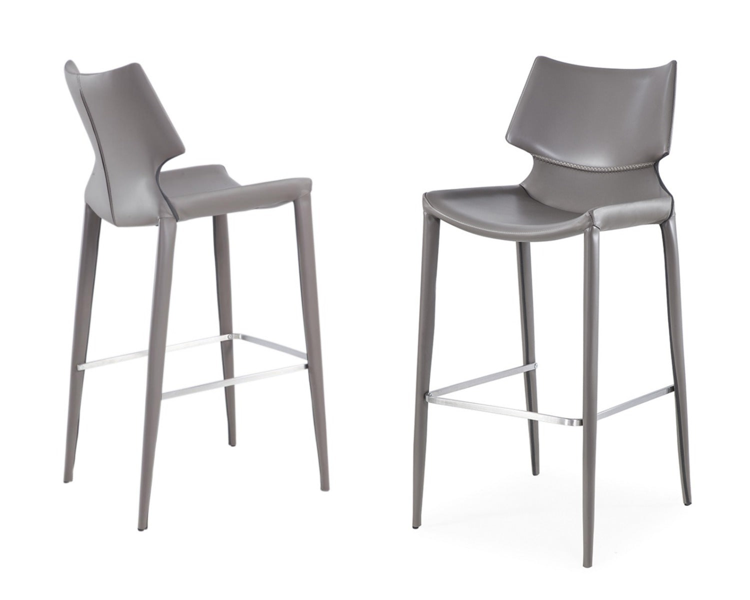 Hayes Modern EcoLeather Bar Stool (Set of 2)
