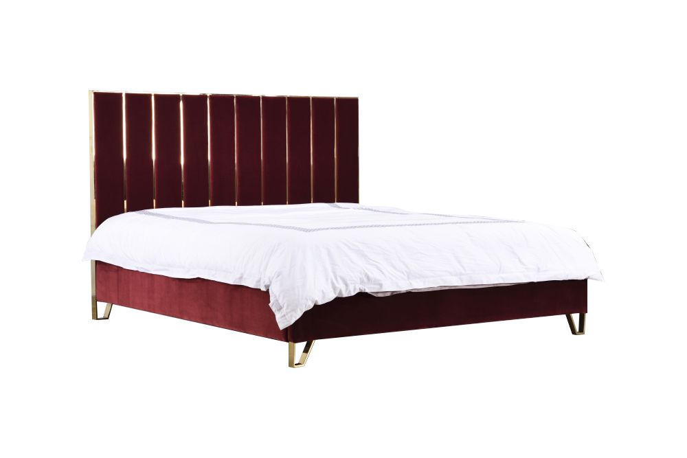 Reyes Modern Velvet Bed
